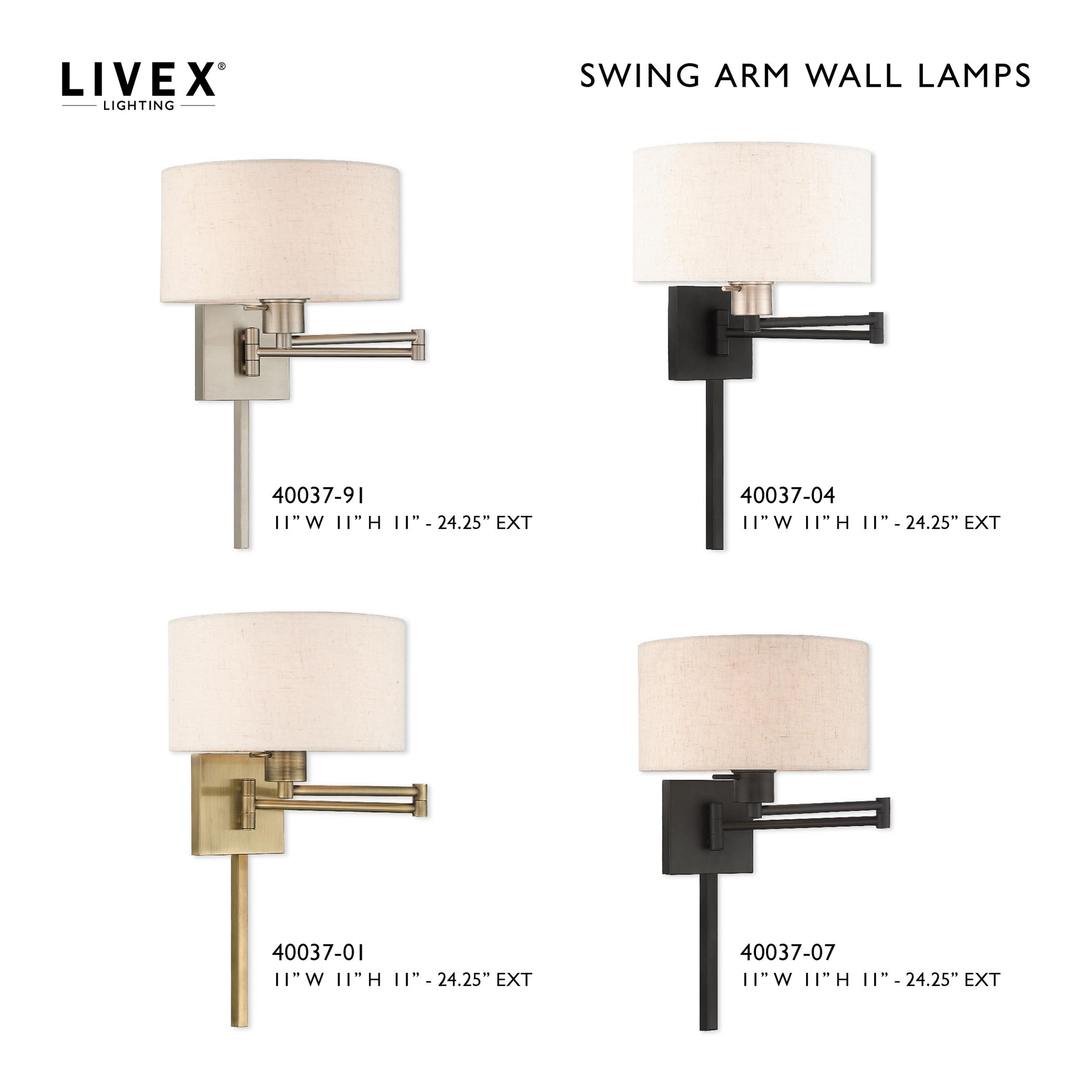 Livex Lighting 1 - Light Wall Light in  Black