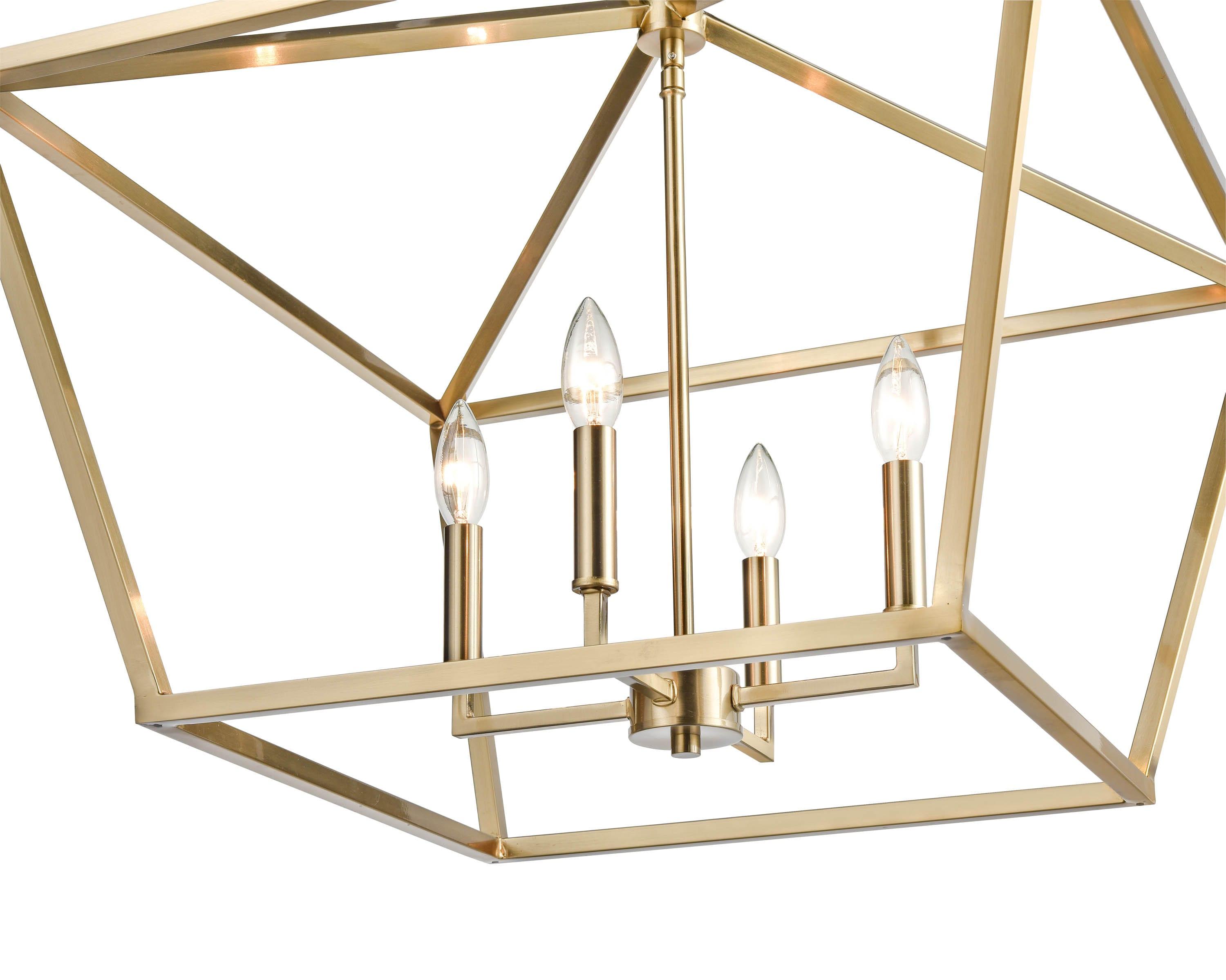 Millennium Lighting 4 - Light Pendant in  Modern Gold