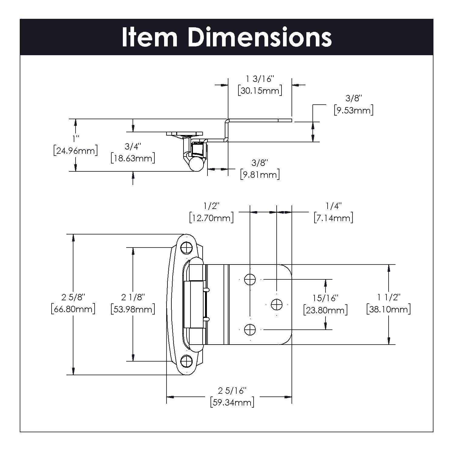 Self-Closing Pair Overlay Hinge