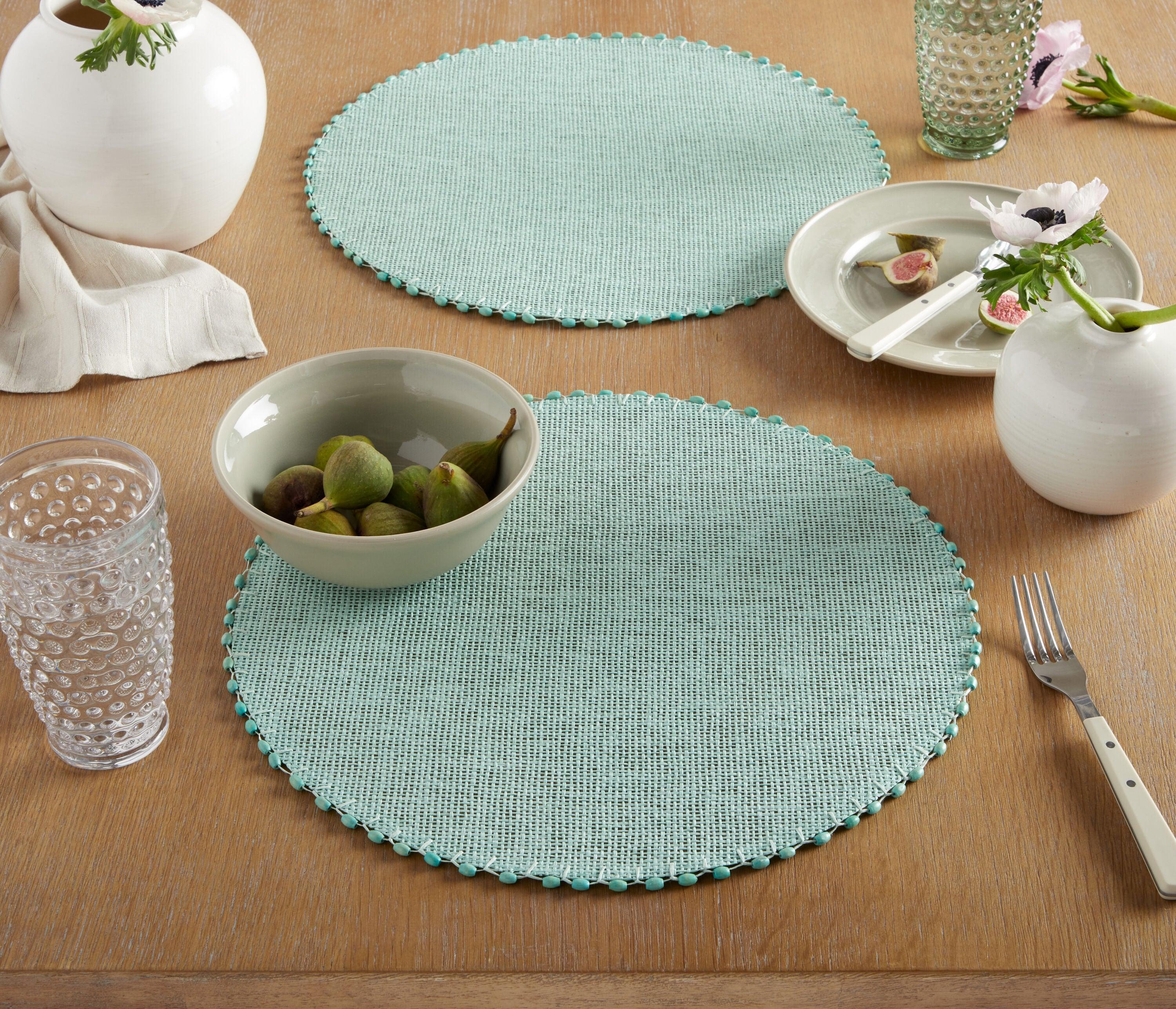 Martha Stewart Woven Water Resistant Lindos Placemat (Set of 6)
