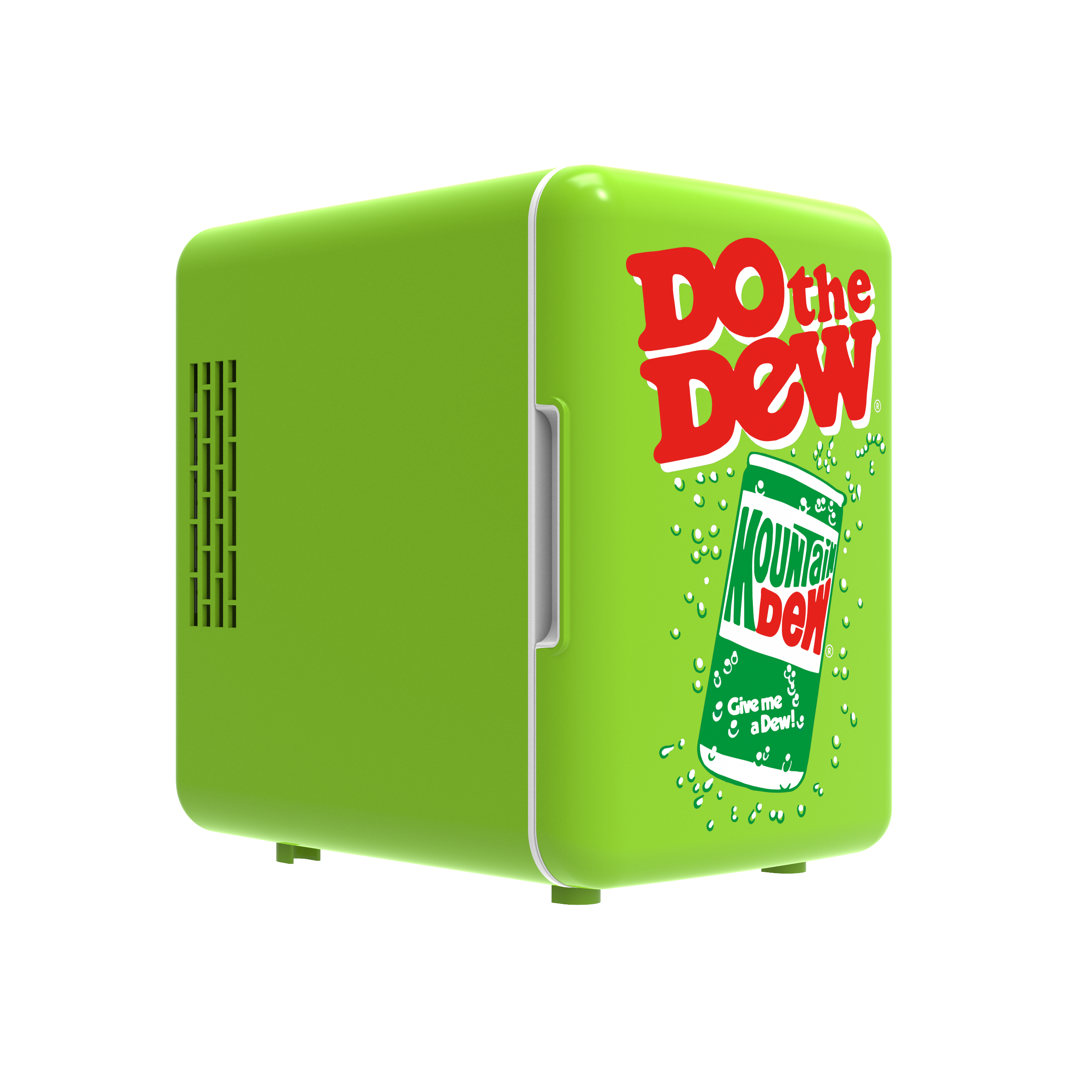 Mountain Dew Green Compact Personal Mini Fridge Cooler