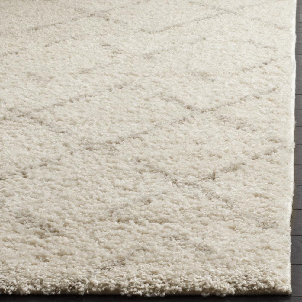 Arizona Shag ASG743 Power Loomed Indoor Area Rug - Ivory/Beige - 8'x10' - Safavieh