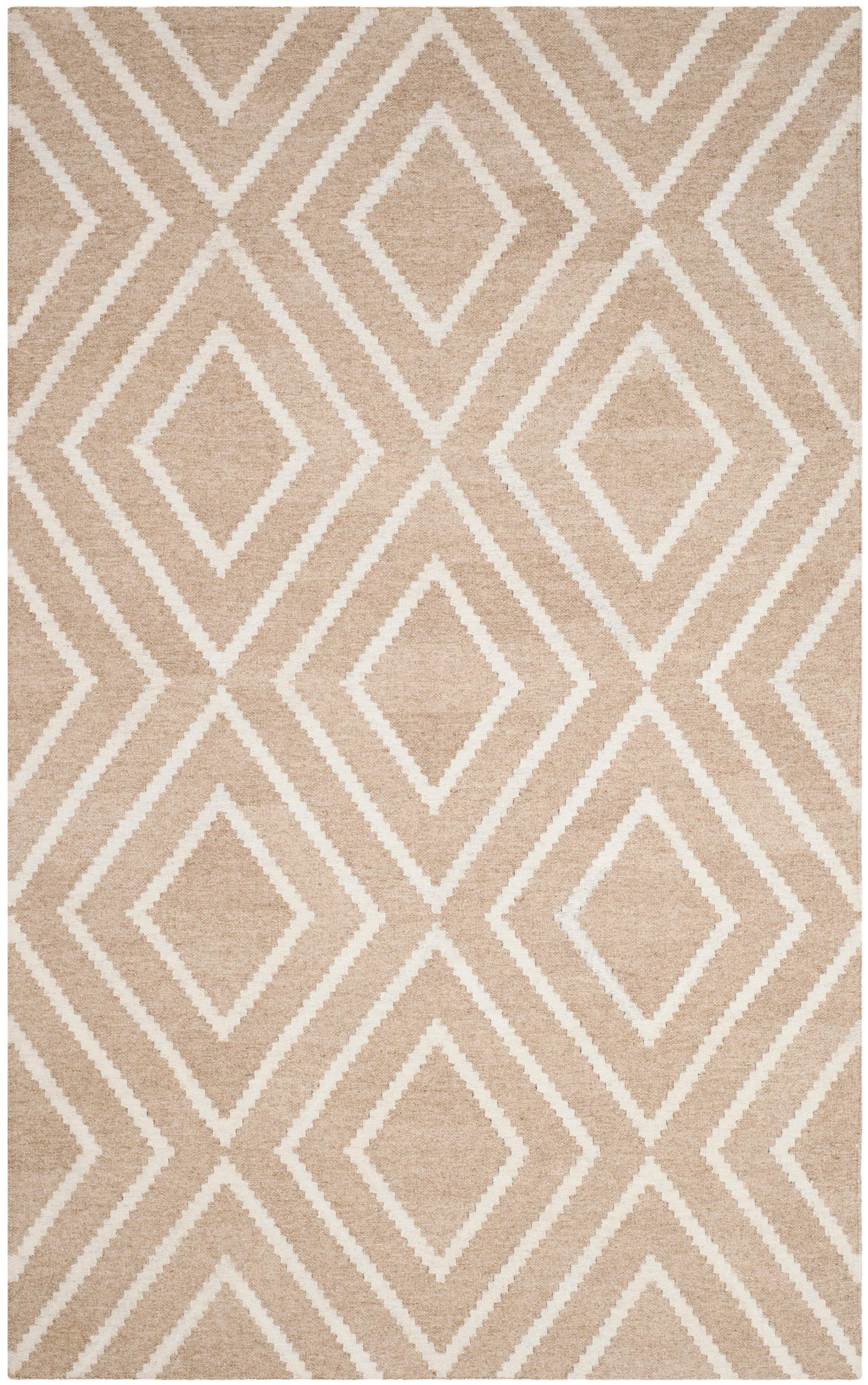 Whittlesey Hand Woven 80% Viscose, 20% Wool Geometric Rug
