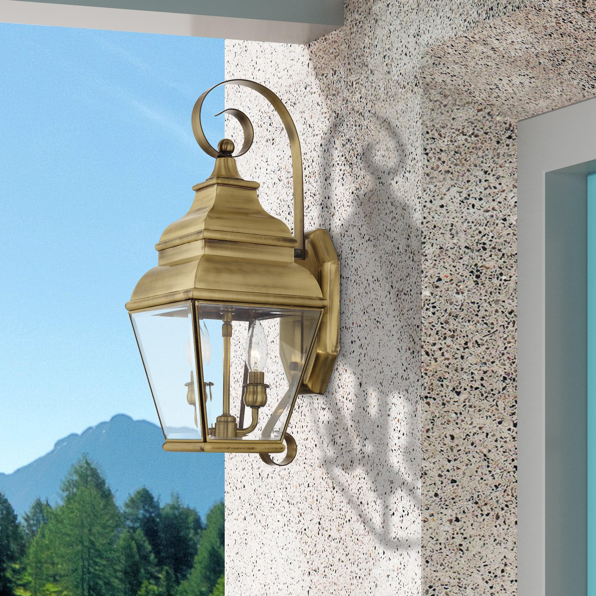 Livex Lighting Exeter 2 - Light Wall Light in  Antique Brass