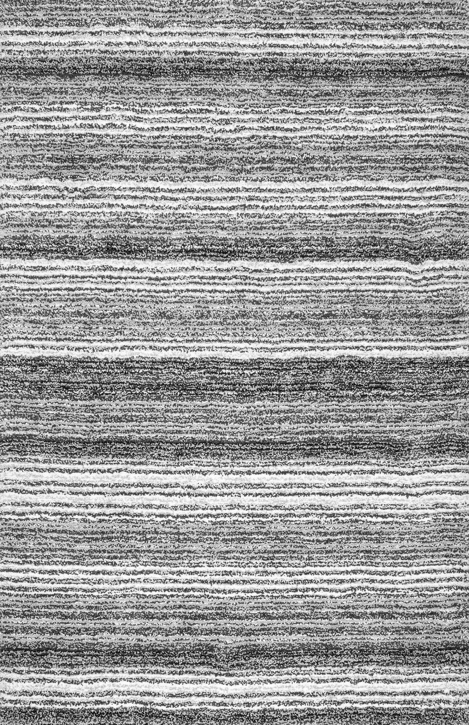 nuLOOM 5'x8' Drey Ombre Shag Area Rug Gray: Modern High Pile Tufted Rectangle, Indoor Polyester with Jute Backing