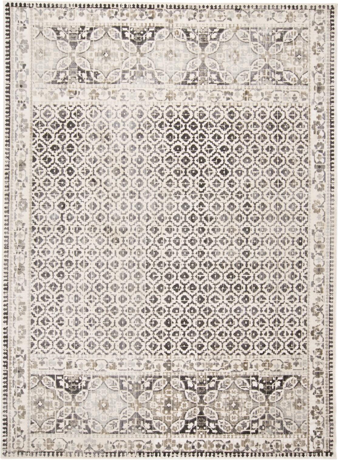 Kano Transitional Distressed Ivory/Taupe/Gray Area Rug