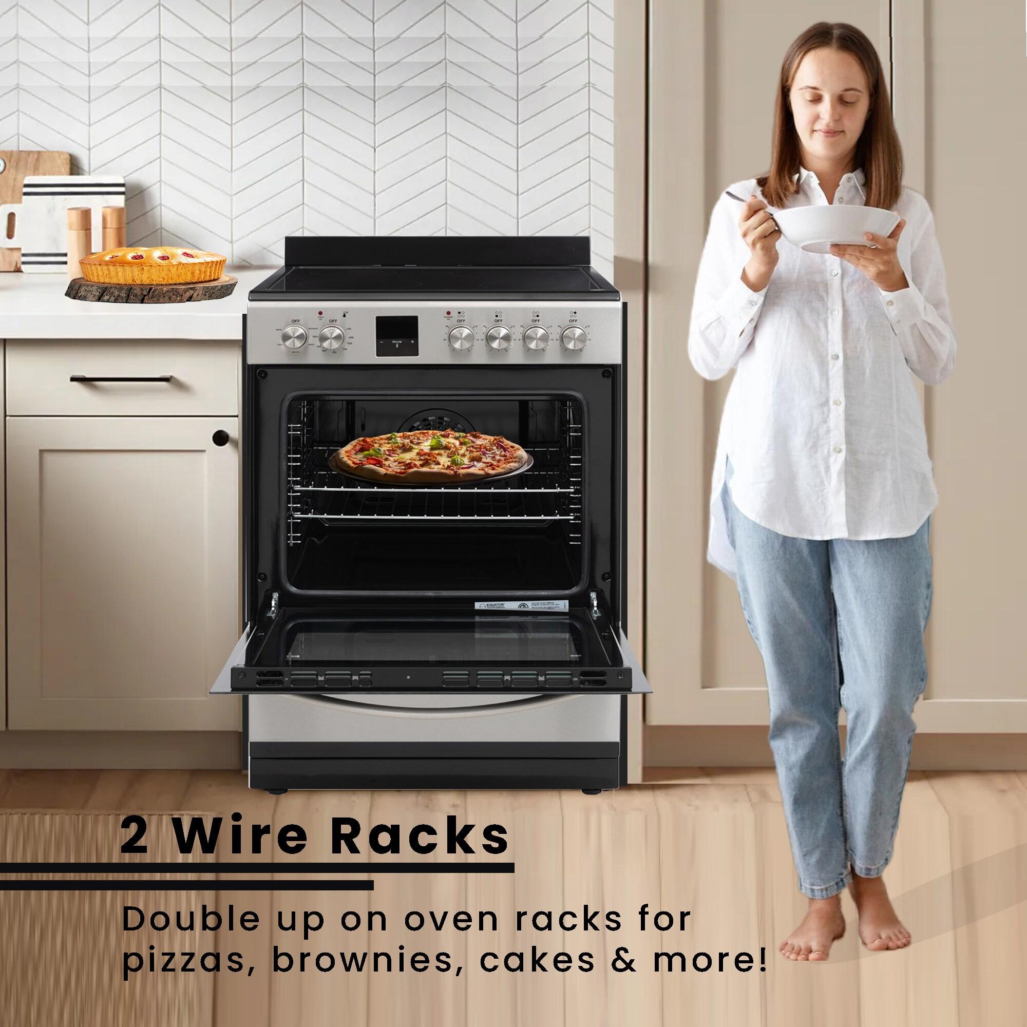 Equator Advanced Appliances Equator 24 Freestanding Electric Cooking Range in Stainless with Convection Oven
