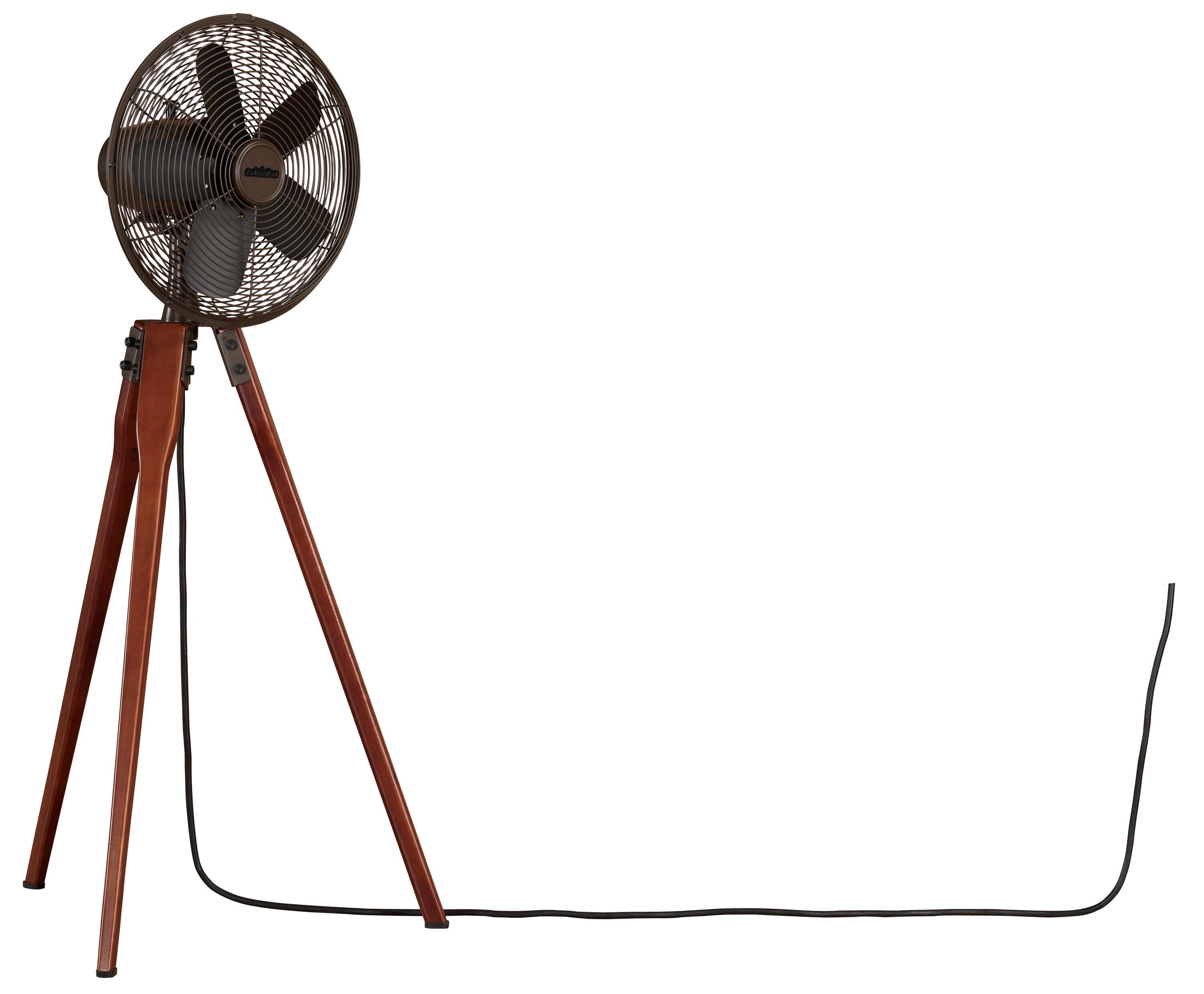 Wood Tripod Floor Fan