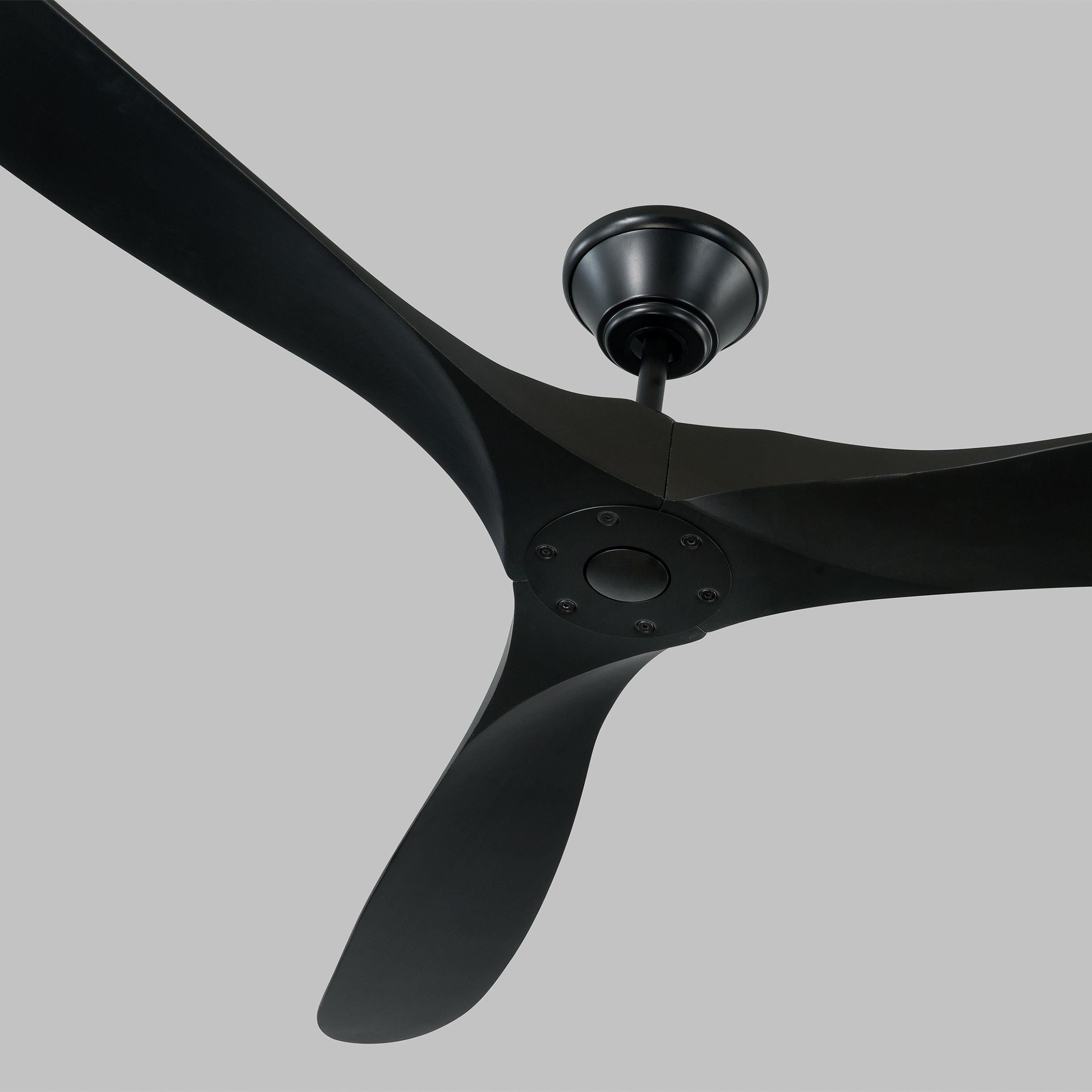 Matte Black 70" Energy-Efficient Ceiling Fan with Remote