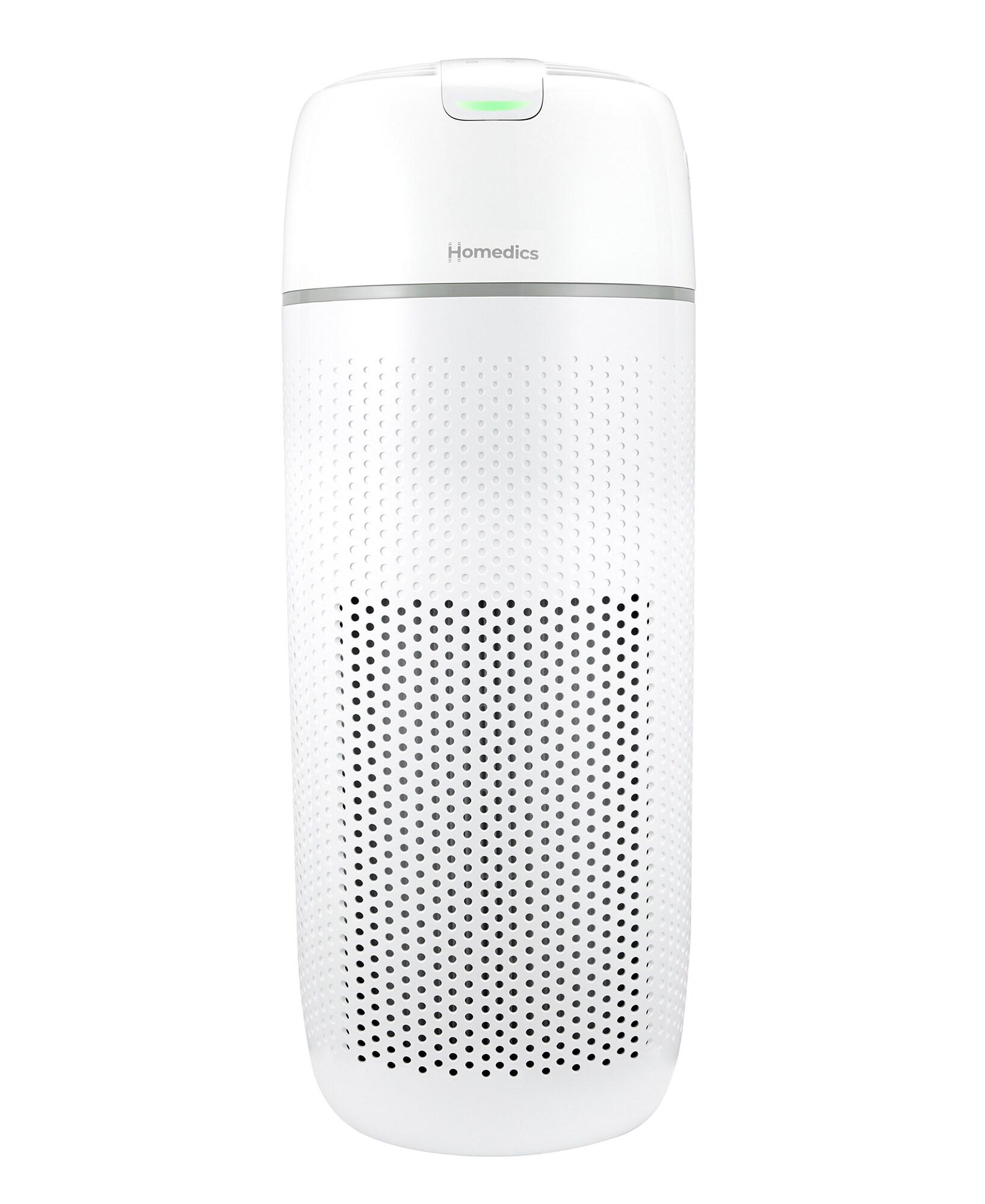 Homedics Air Purifier, 4-in-1 Tower, True HEPA Filtration, Reduce Airborne Allergens, Bacteria, Virus, Mold, Fungus, Reduce Odors & VOCs, UV-C Light, Activated Carbon Odor Filter, for Large Rooms