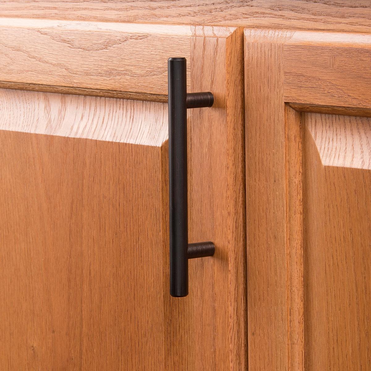 Bar Pulls Kitchen Cabinet Handles, Solid Core Drawer Pulls for Cabinet Doors, 3-3/4" (96mm)