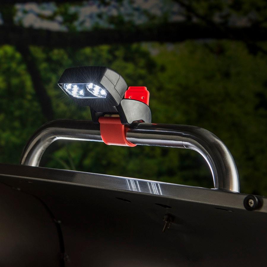 Universal Black LED Grill Handle Light with Red Strap