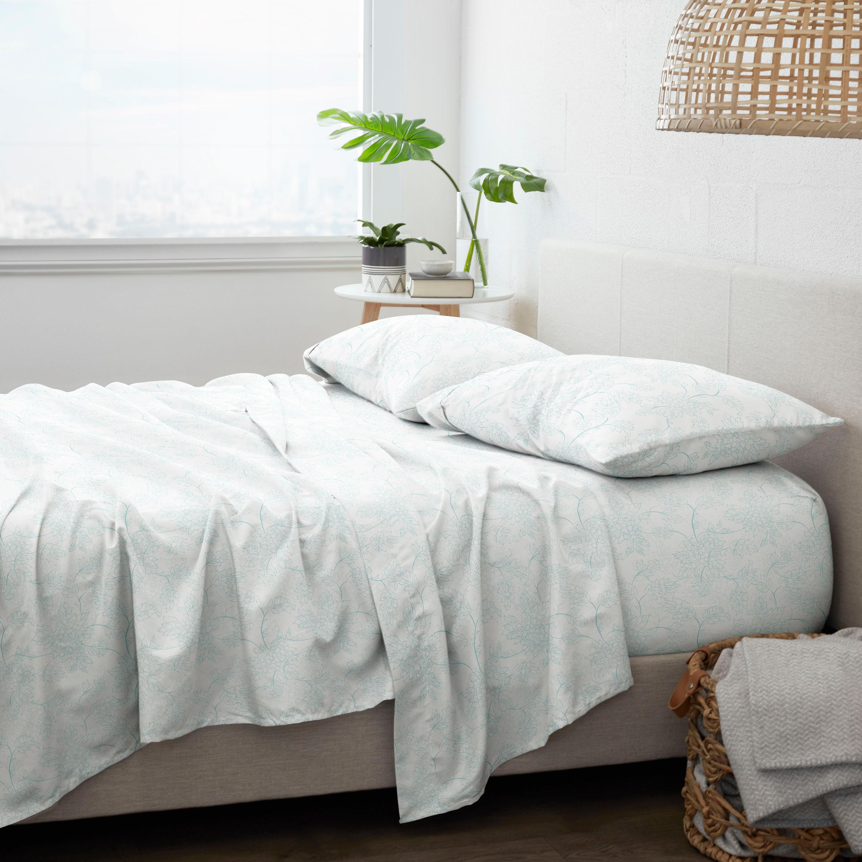 Becky Cameron Microfiber Floral Sheet Set