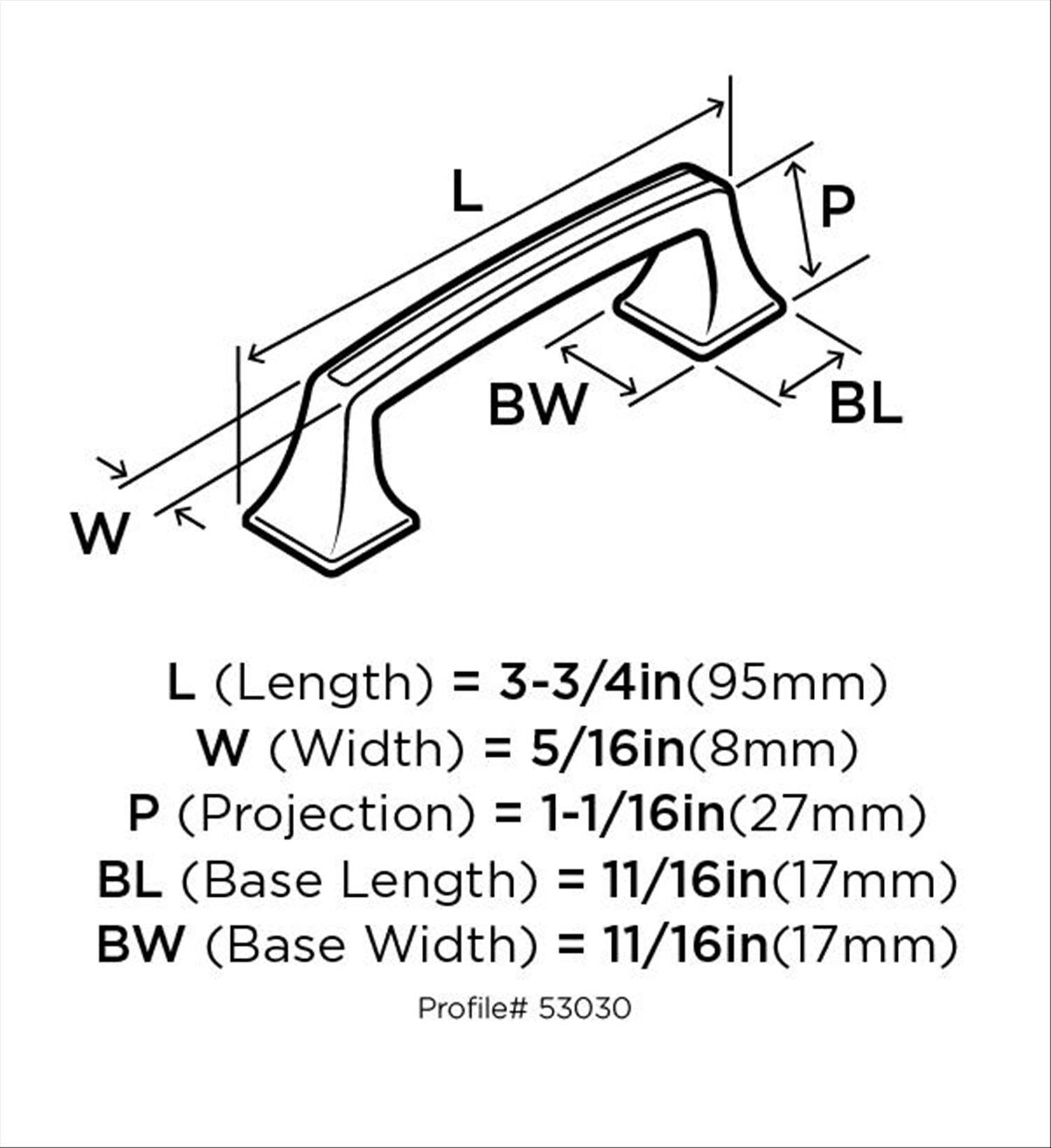 Mulholland 3" Center to Center Bar Pull