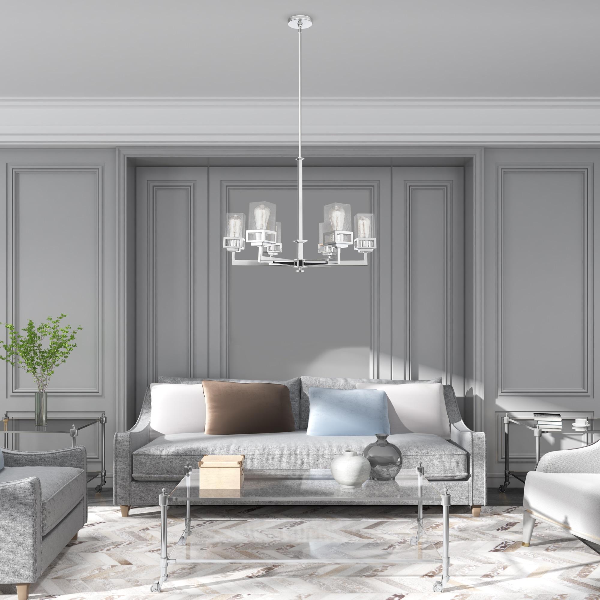 Livex Lighting Harding 6 - Light Chandelier in  Polished Chrome