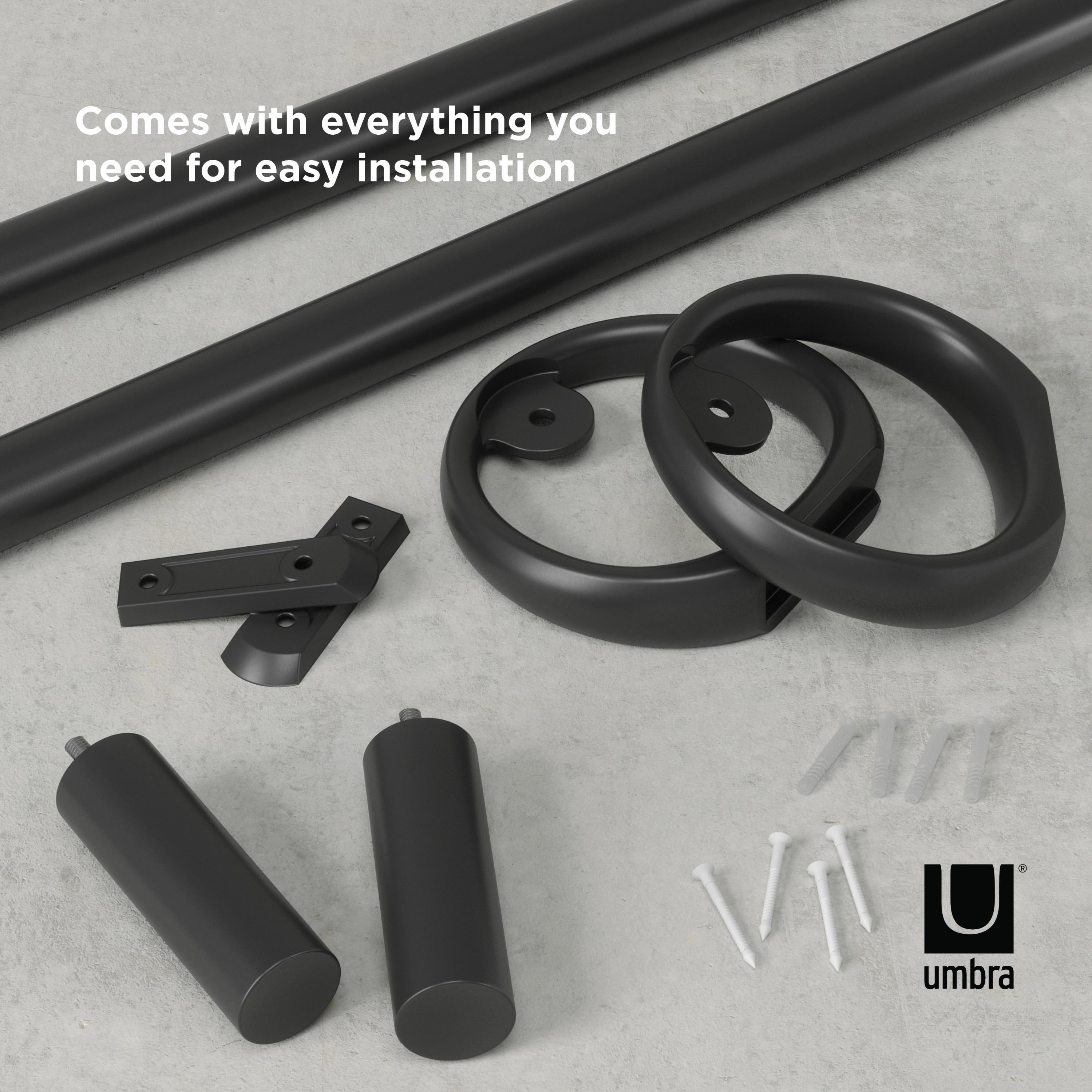 Umbra Steel Adjustable Single Curtain Rod
