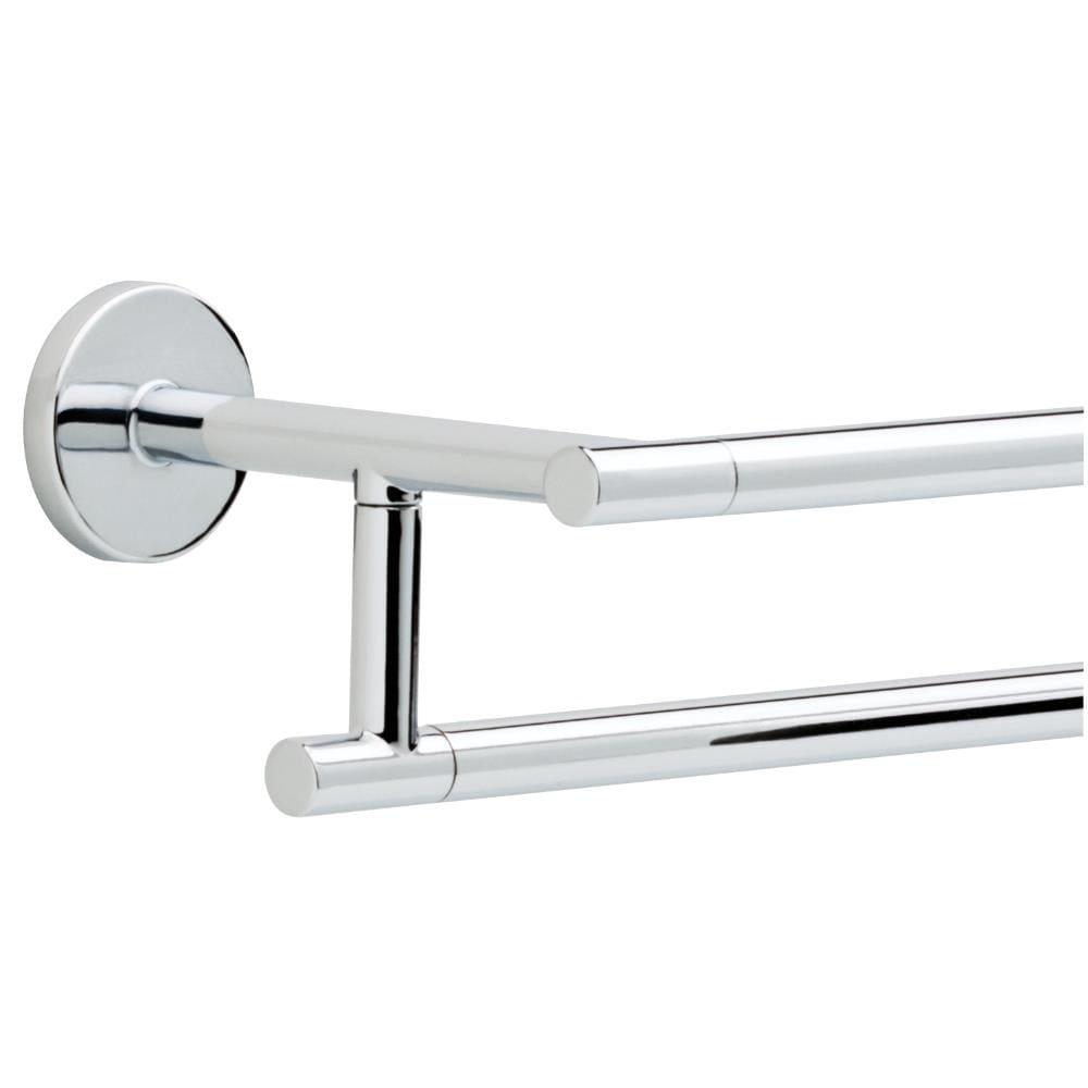 Trinsic 24 in. Double Wall Mount Towel Bar Bath Hardware Accessory