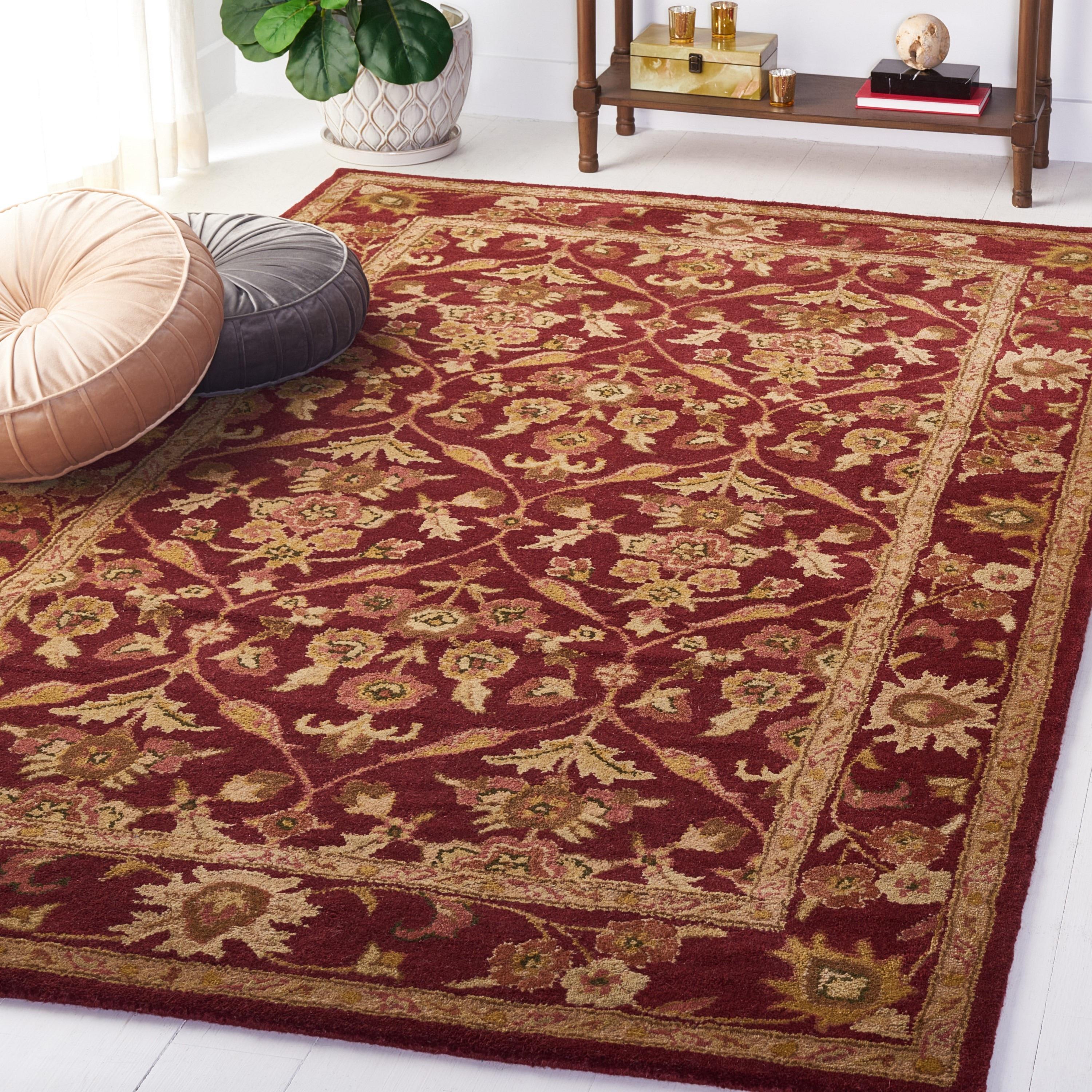 SAFAVIEH Antiquity Francine Oriental Wool Area Rug, Wine/Gold, 2' x 3'
