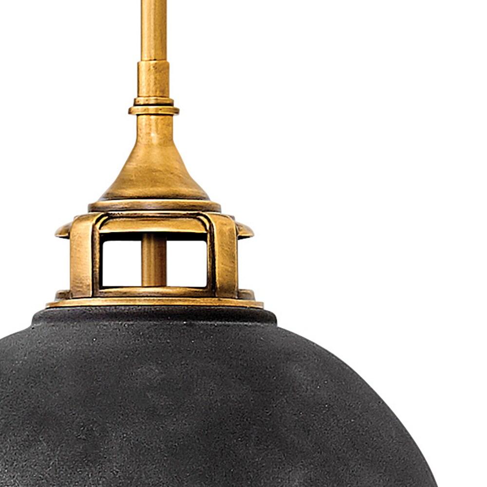 2 Light Small Pendant In Traditional-Industrial Style 13.5 Inches Wide By 14.5 Inches High-Aged Zinc Finish Hinkley Lighting 4834Dz