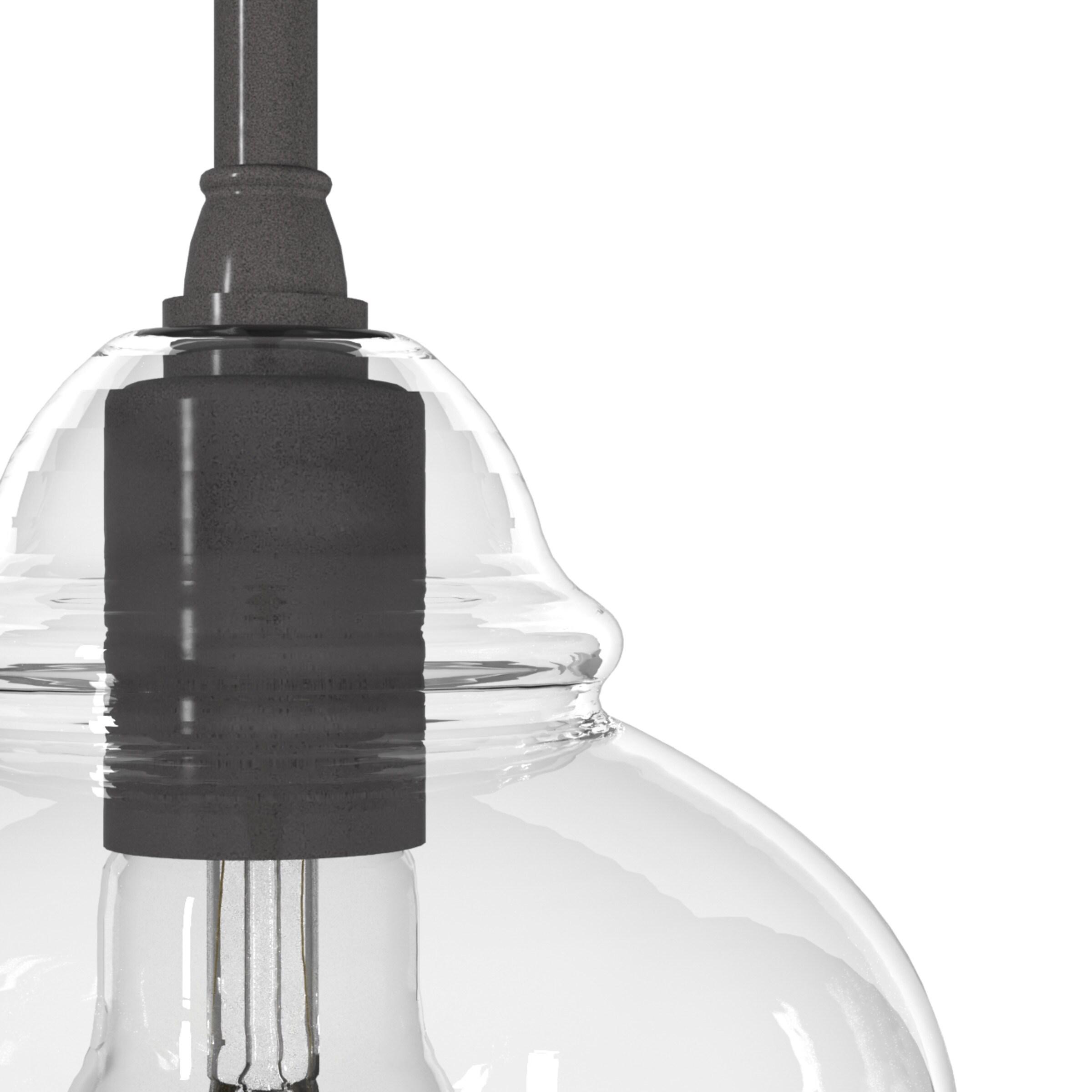Dunshire 1 Light Noble Bronze Pendant with Glass