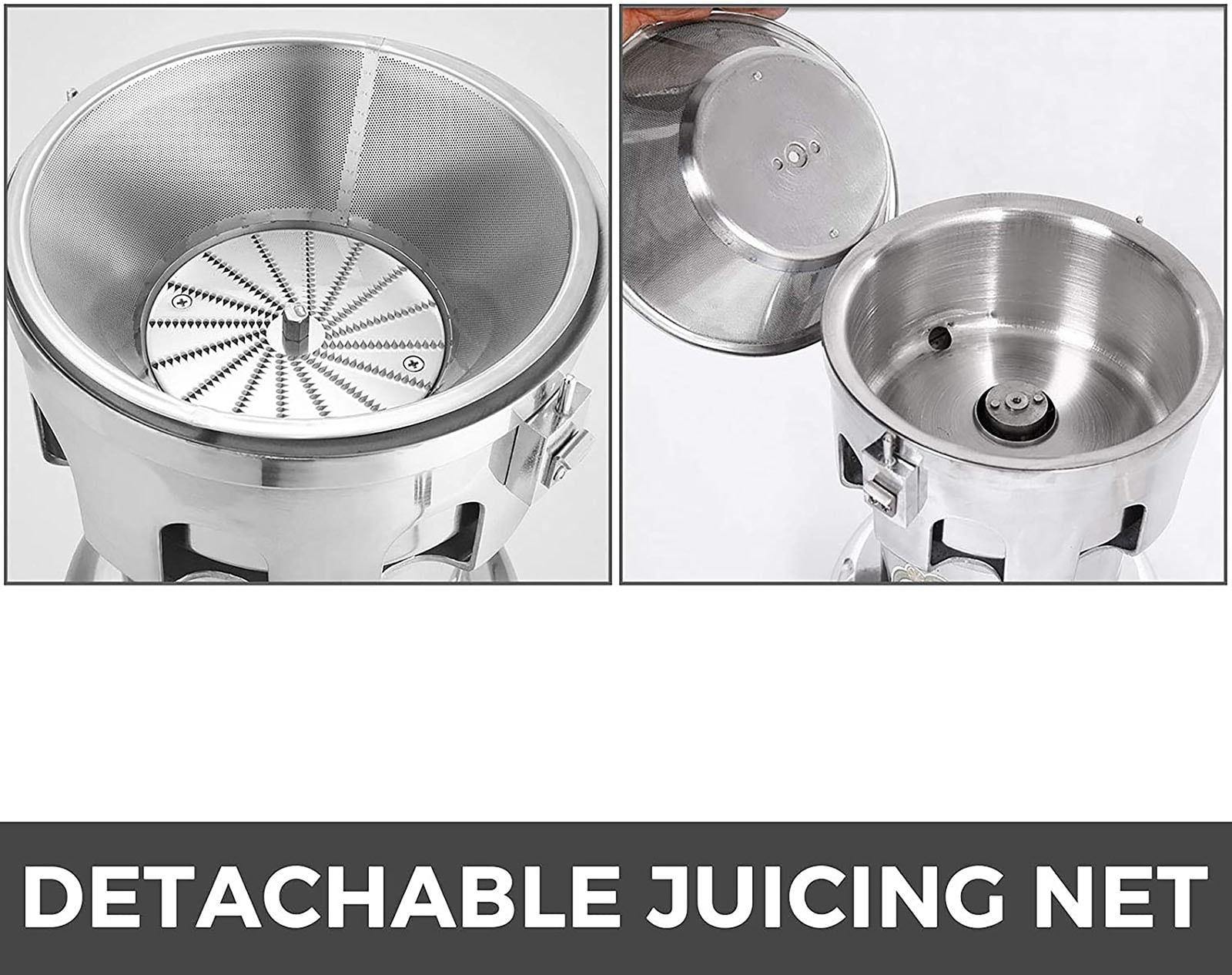 VBENLEM Commercial Juice Extractor Heavy Duty Juicer Aluminum Casting and Stainless Steel Constructed Centrifugal Juice Extractor Juicing both Fruit and Vegetable