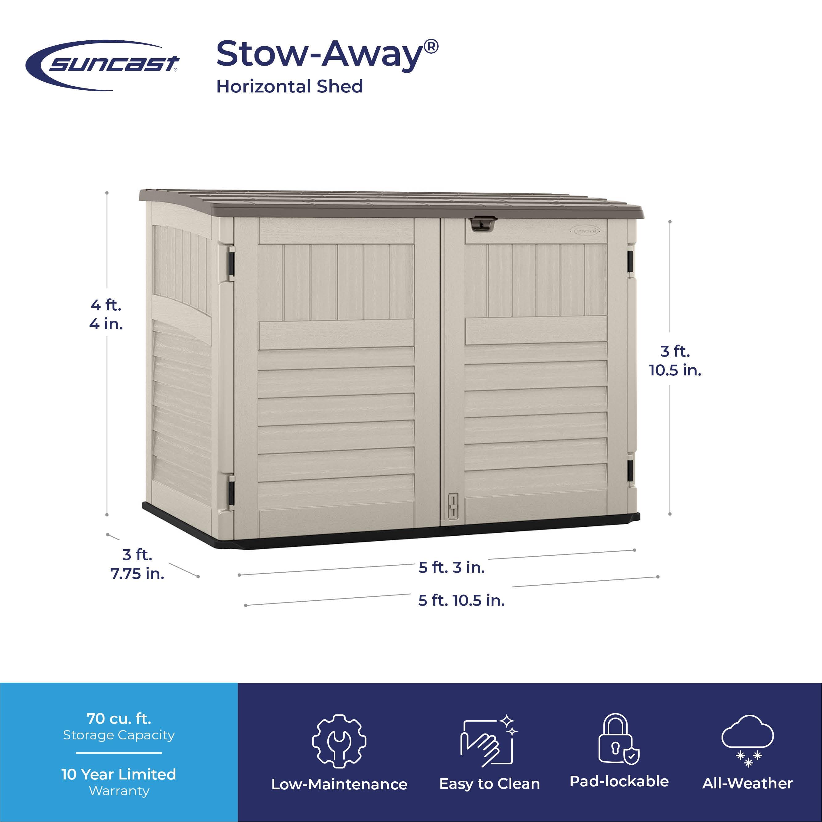 Suncast Horizontal Storage Shed