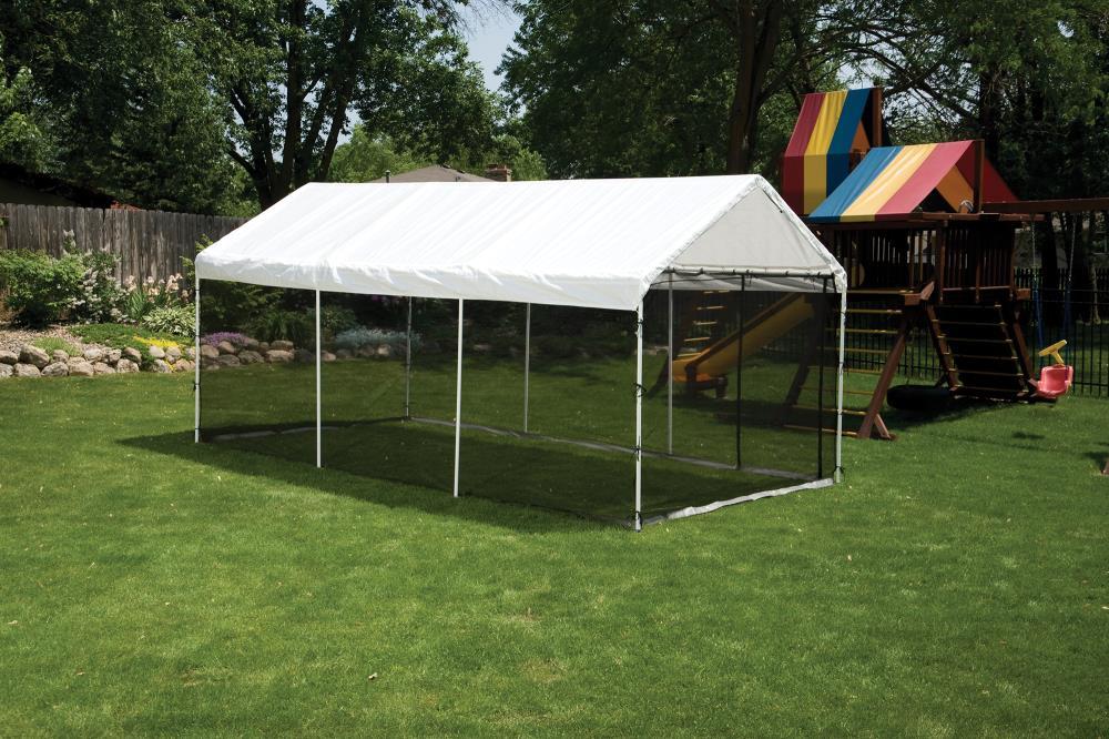 ShelterLogic MaxAP ShelterLogic Black Fabric Screen for Canopy