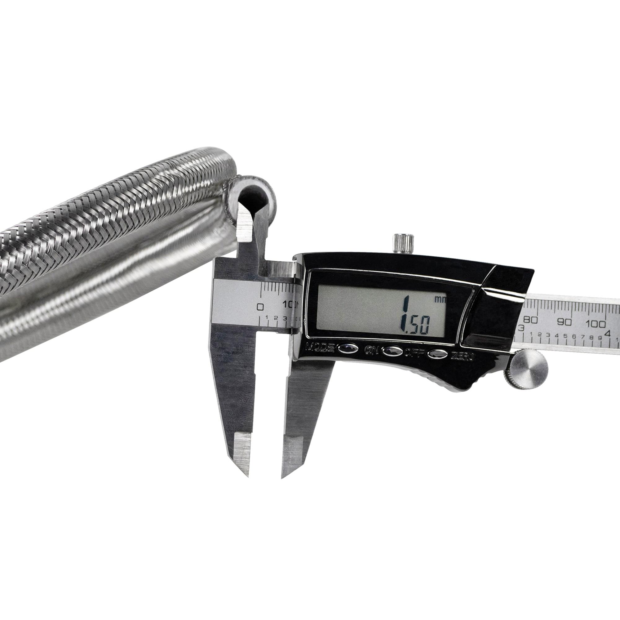 CERTIFIED APPLIANCE WM60SSL2PK Braided Stainless Steel Washing Machine Hoses with Elbow, 2 pk (5ft)