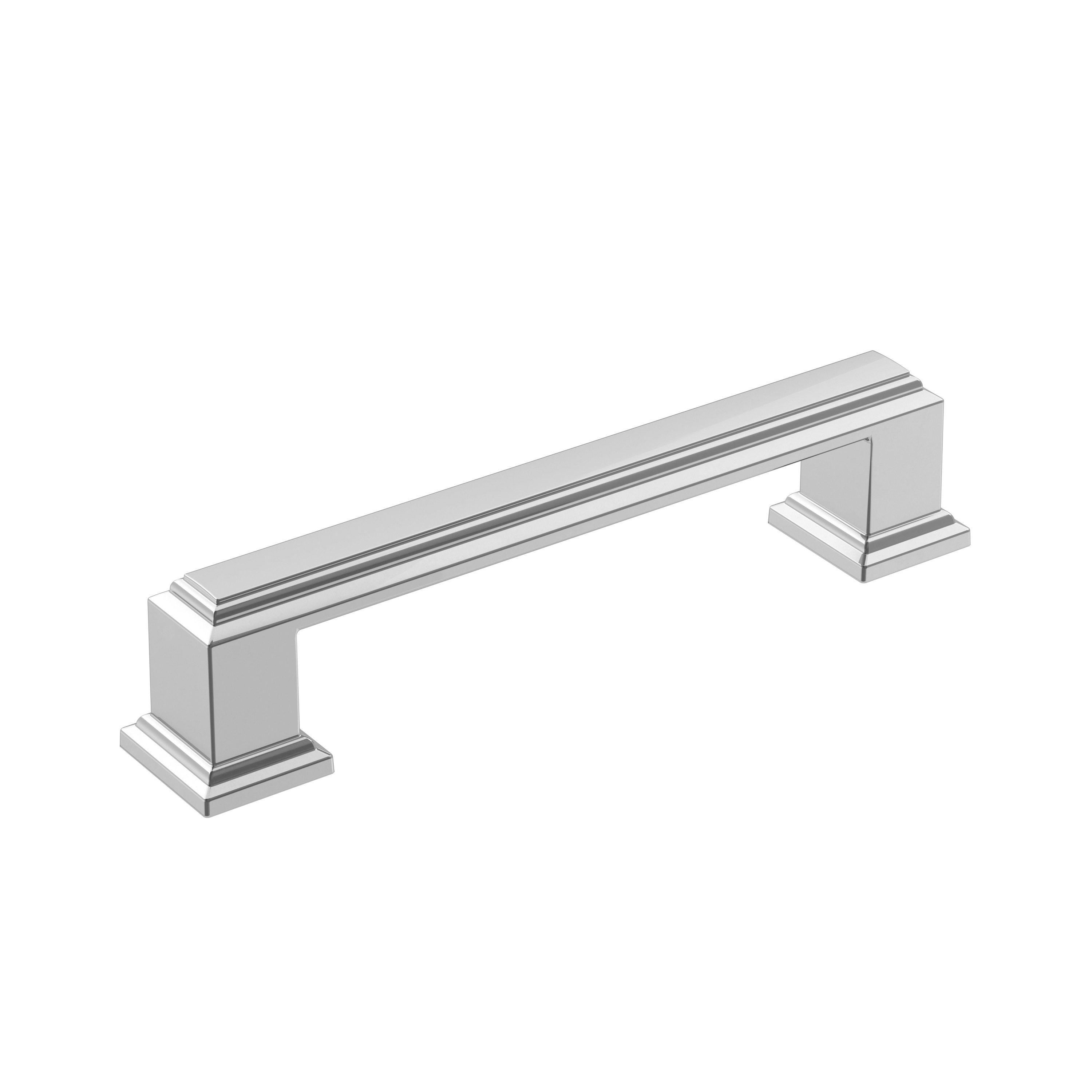 Amerock Appoint 3-3/4 inch (96mm) Center-to-Center Polished Chrome Cabinet Pull