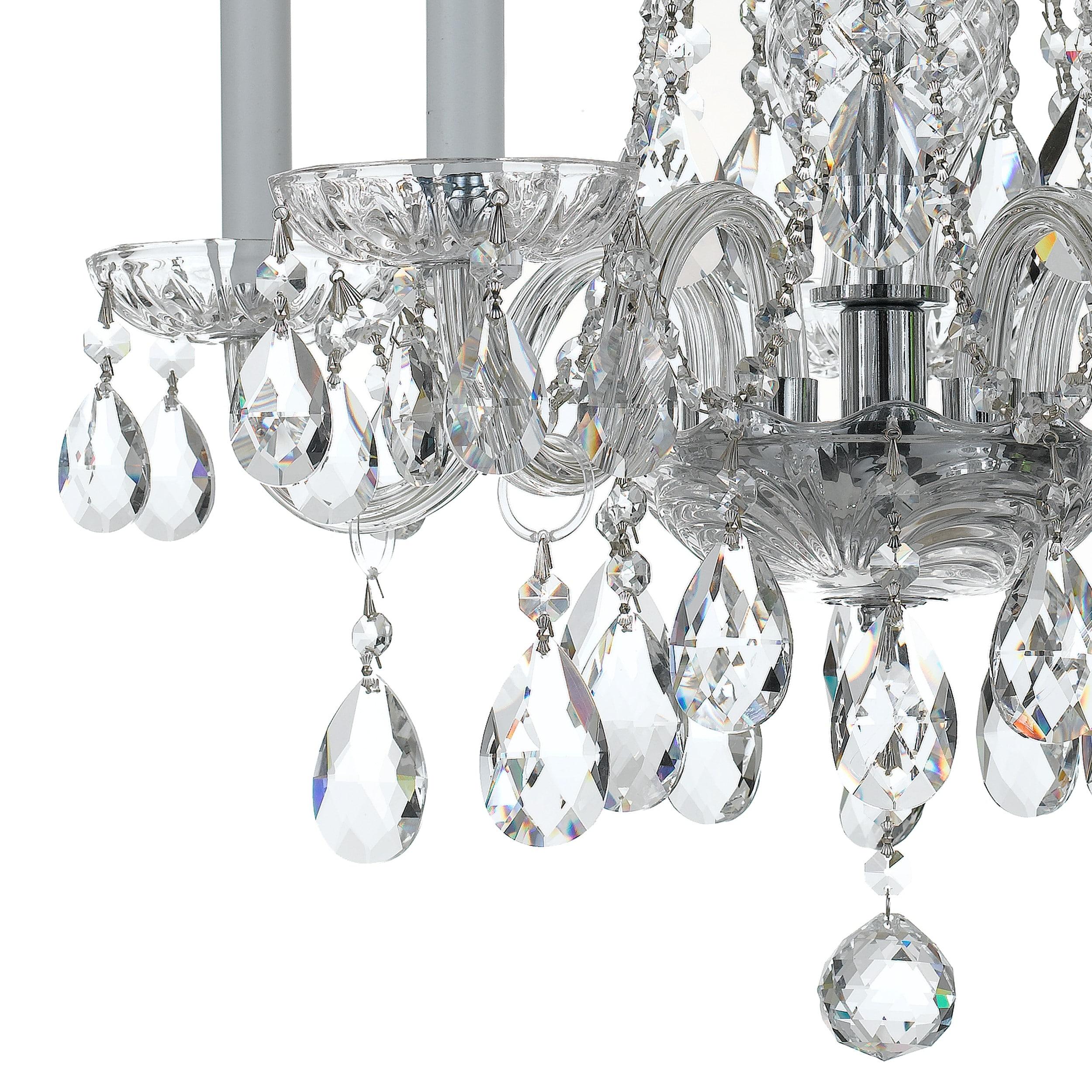 Crystorama Lighting - Five Light Mini Chandelier - Mini Chandelier - Crystal -