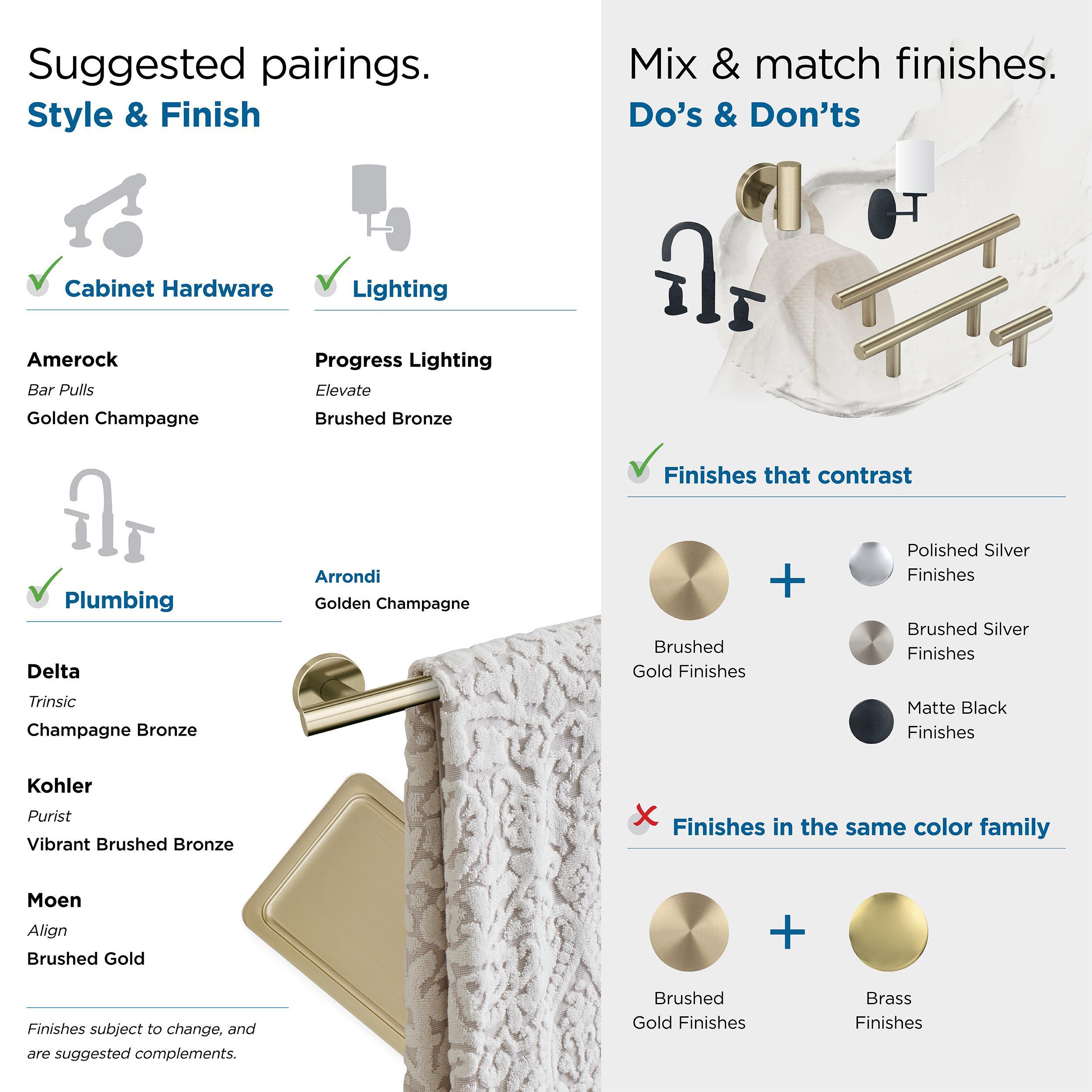 Arrondi™ 27" Wall Mounted Towel Bar