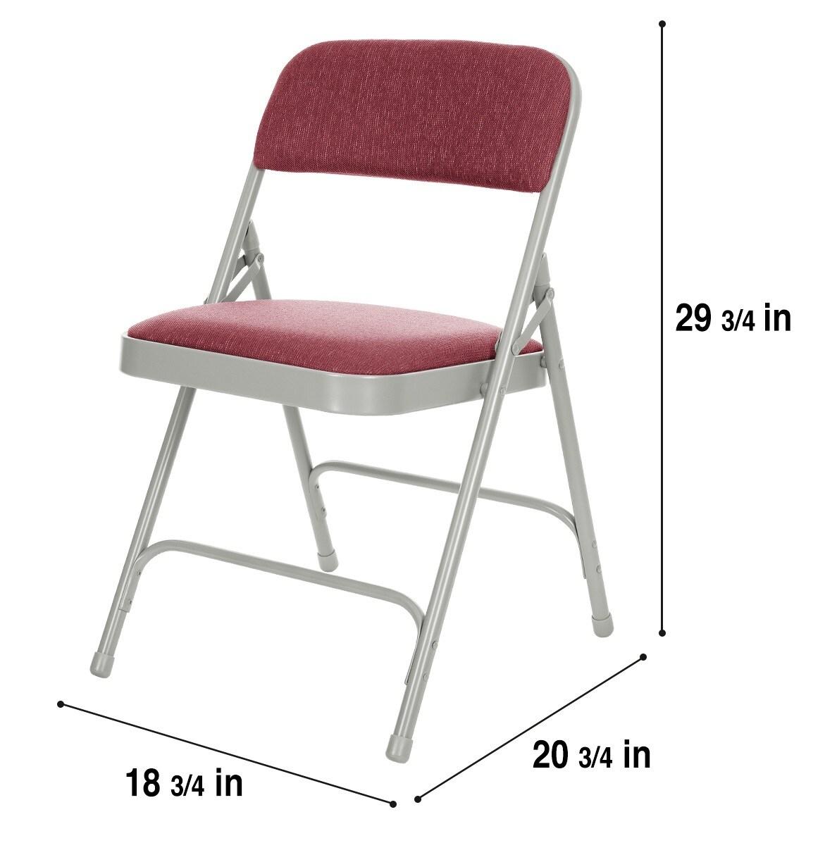 Bernadine Fabric Padded Folding Chair (Set of 4)