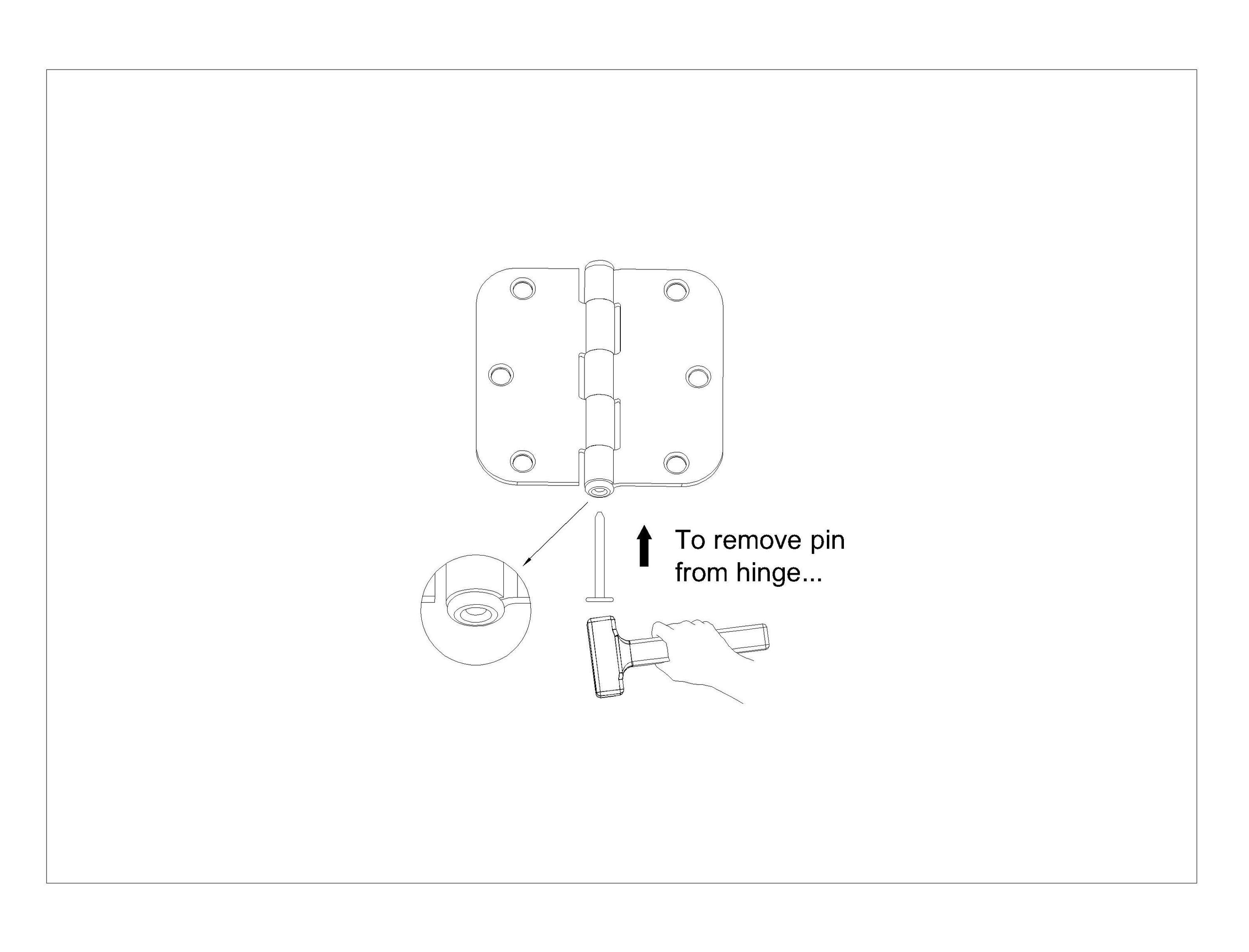 3.5" H × 3.5" W Butt/Ball Bearing Pair Door Hinges (Set of 3)