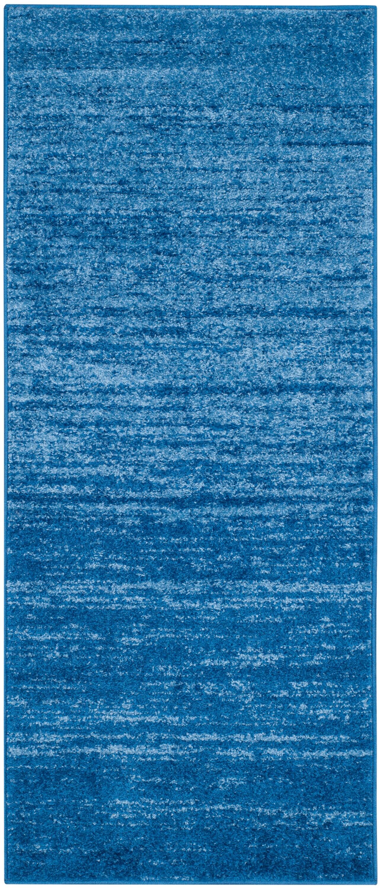 Adirondack ADR113 Machine Made Indoor Runner - Light Blue/Dark Blue - 2'-6"x6' - Safavieh