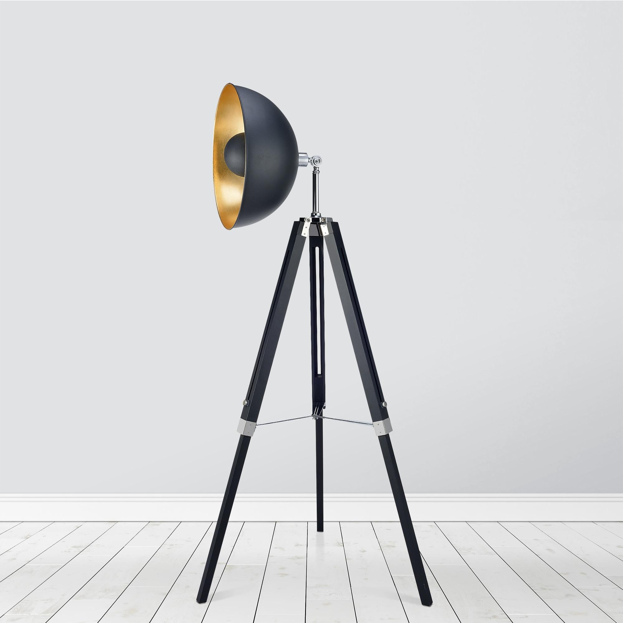 Union Rustic Kingswood 63" Industrial Metal Tripod Floor Lamp