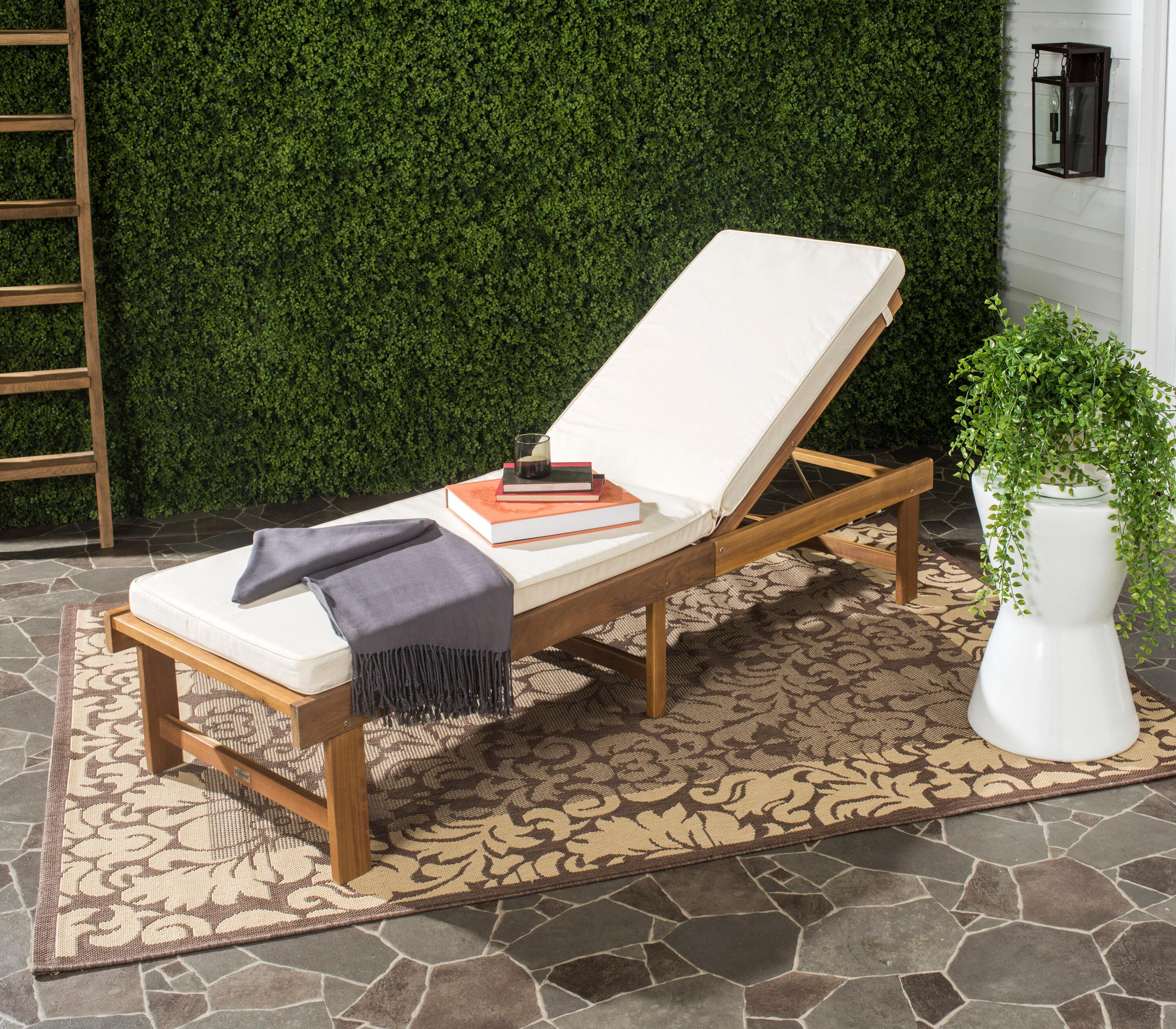 Inglewood Lounge Chair - Outdoor - PAT6723 - Natural/Beige -Safavieh