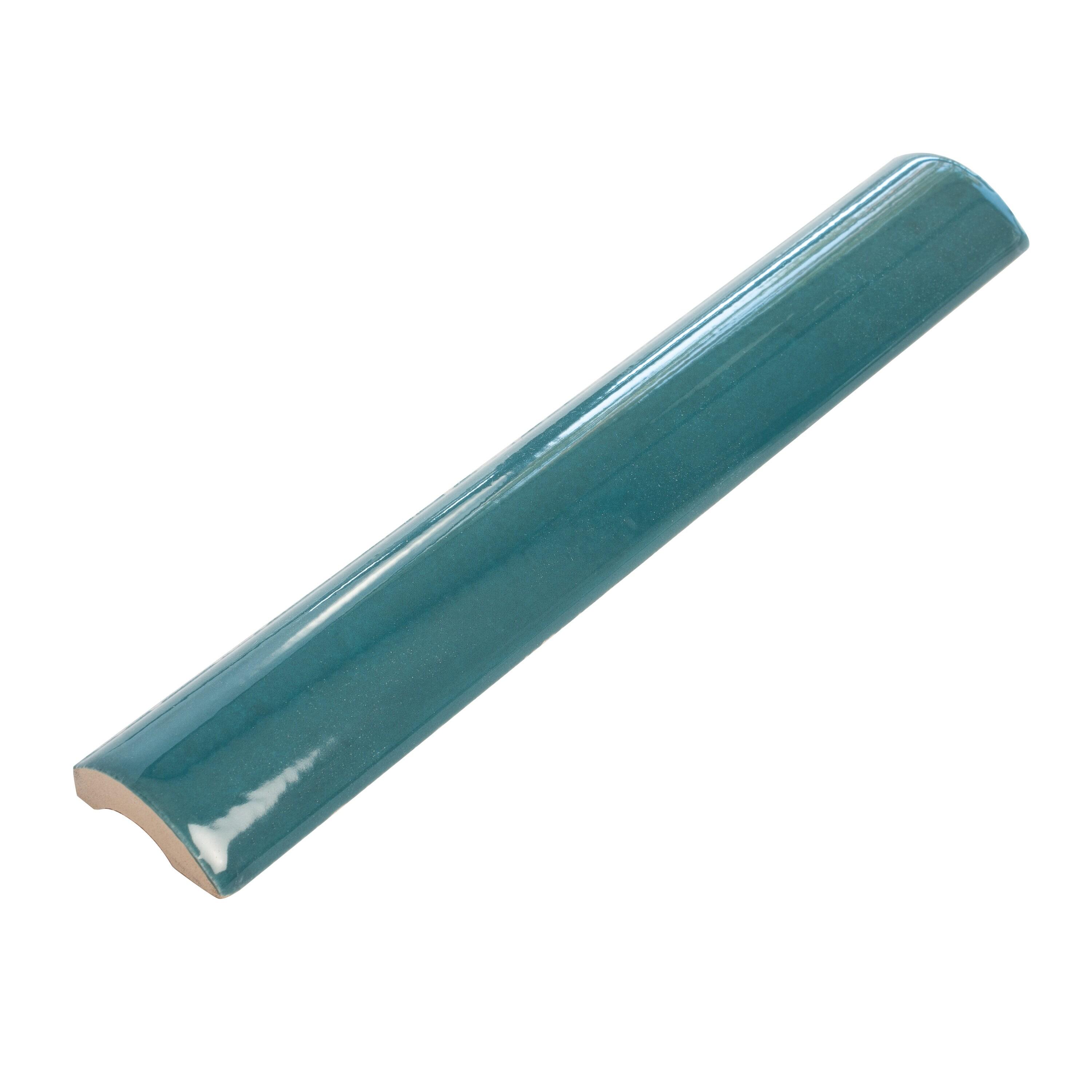Apollo Tile  10 pack 1-in W x 8-in L Ceramic Glossy Pencil Bullnose Tile Trim (0.556 Sq ft/case)