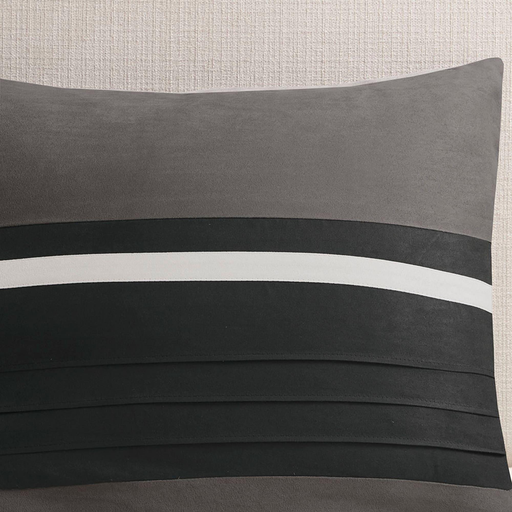Madison Park Palmer 7 PC Pieced Faux Suede Comforter Set