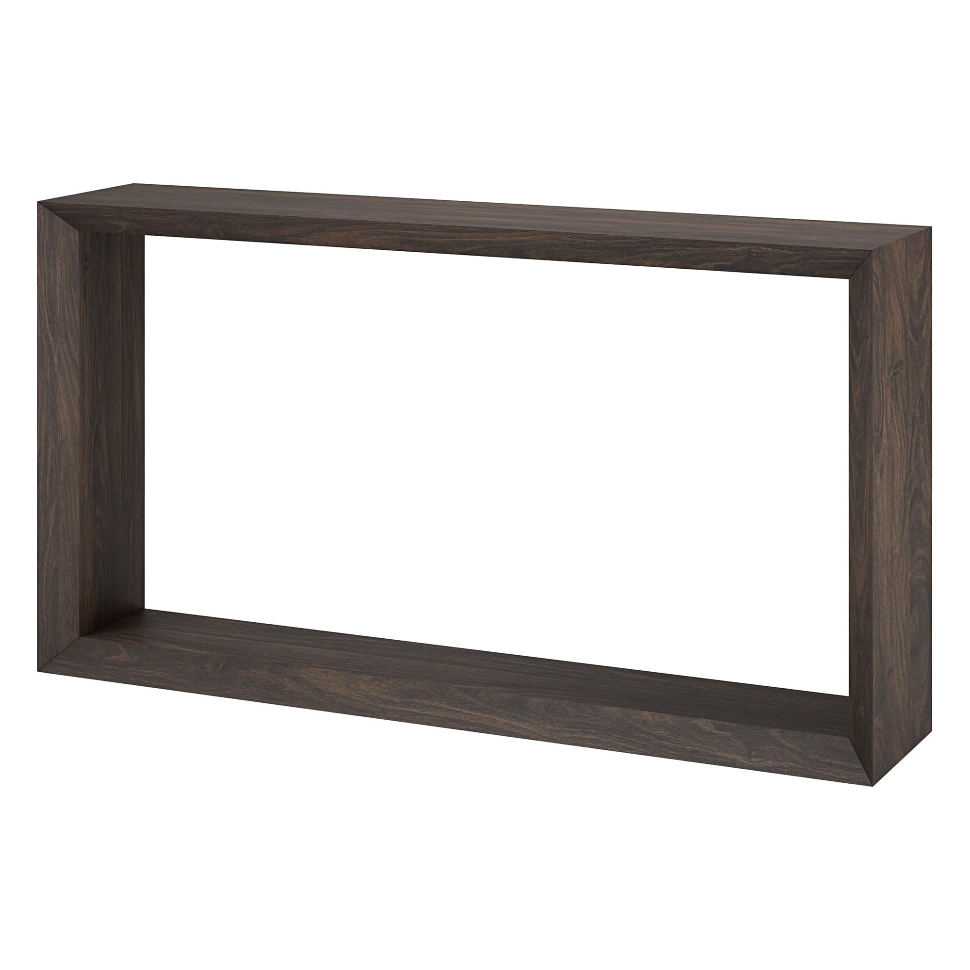 Evelyn&Zoe Osmond 55" Wide Rectangular Console Table, Alder Brown