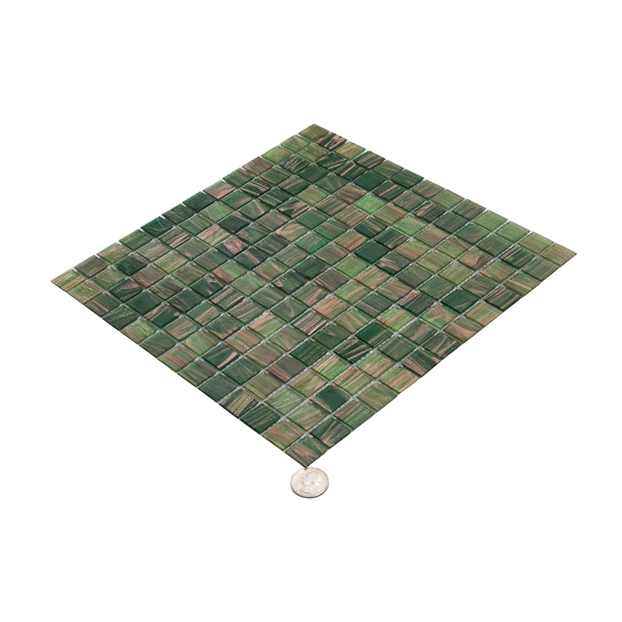 Mingles 0.8" x 0.8" Glass Grid Mosaic Wall & Floor Tile