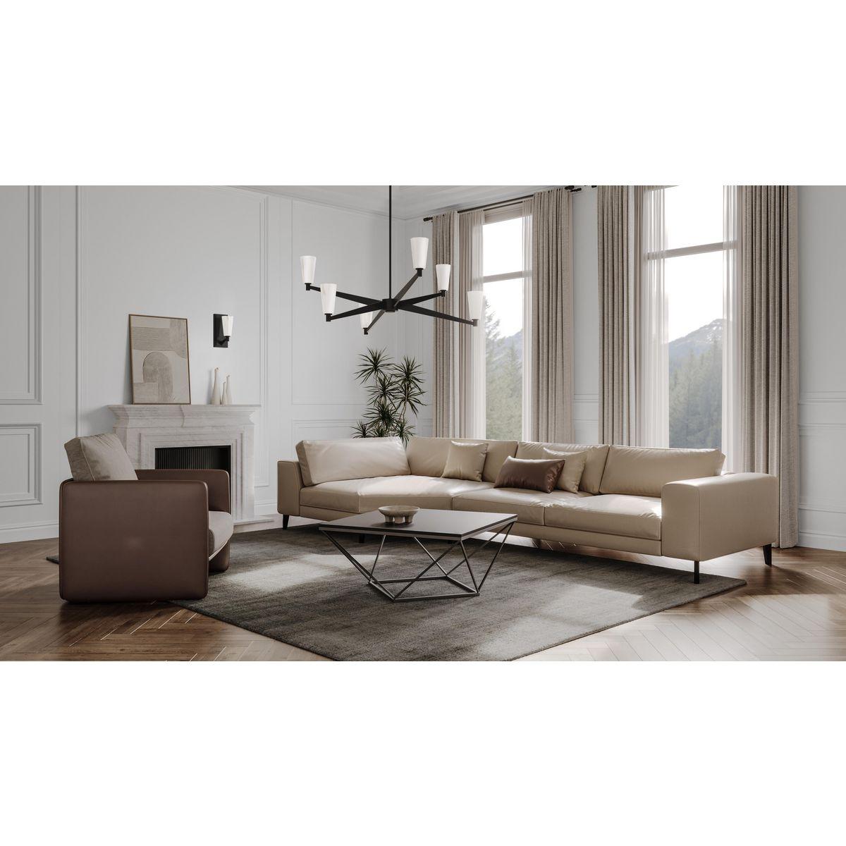 Progress Lighting Tosca 6 - Light Chandelier in  Matte Black
