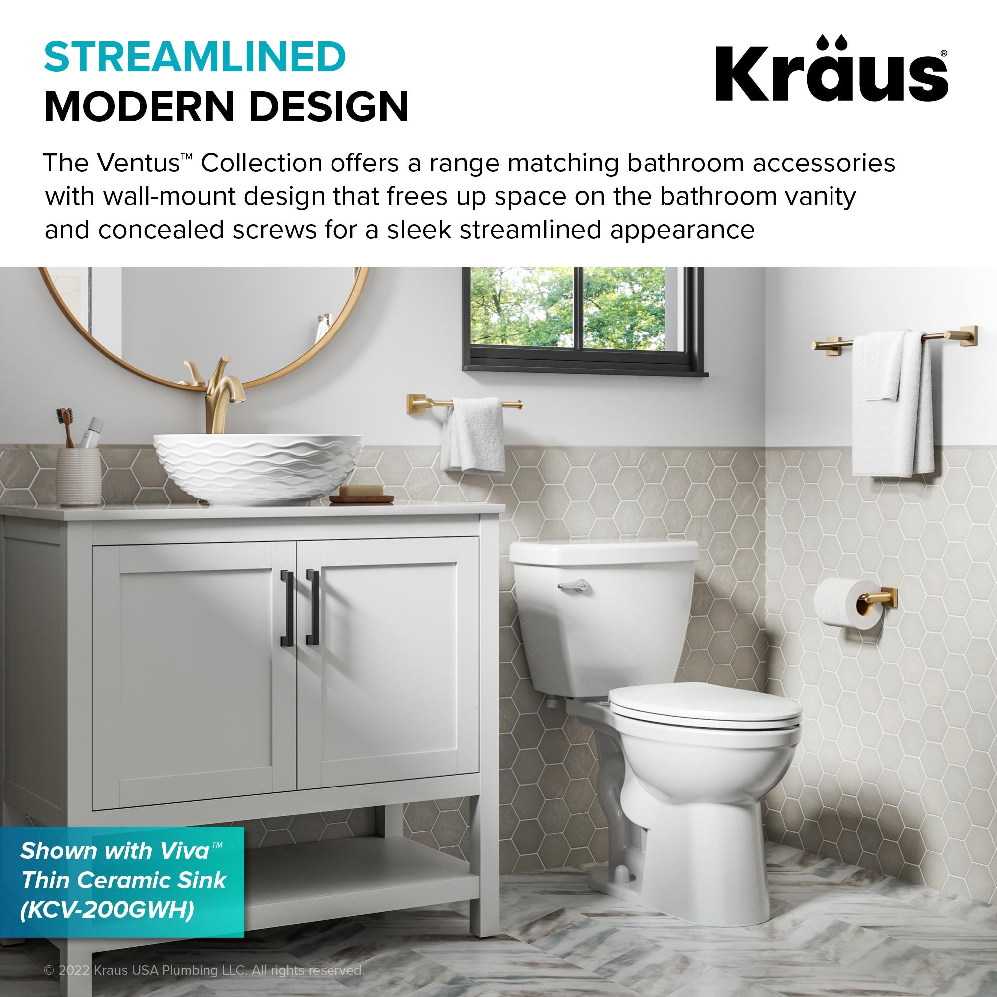 Kraus KEA-17729BG Ventus Bathroom Wall Mount Toilet Paper Holder