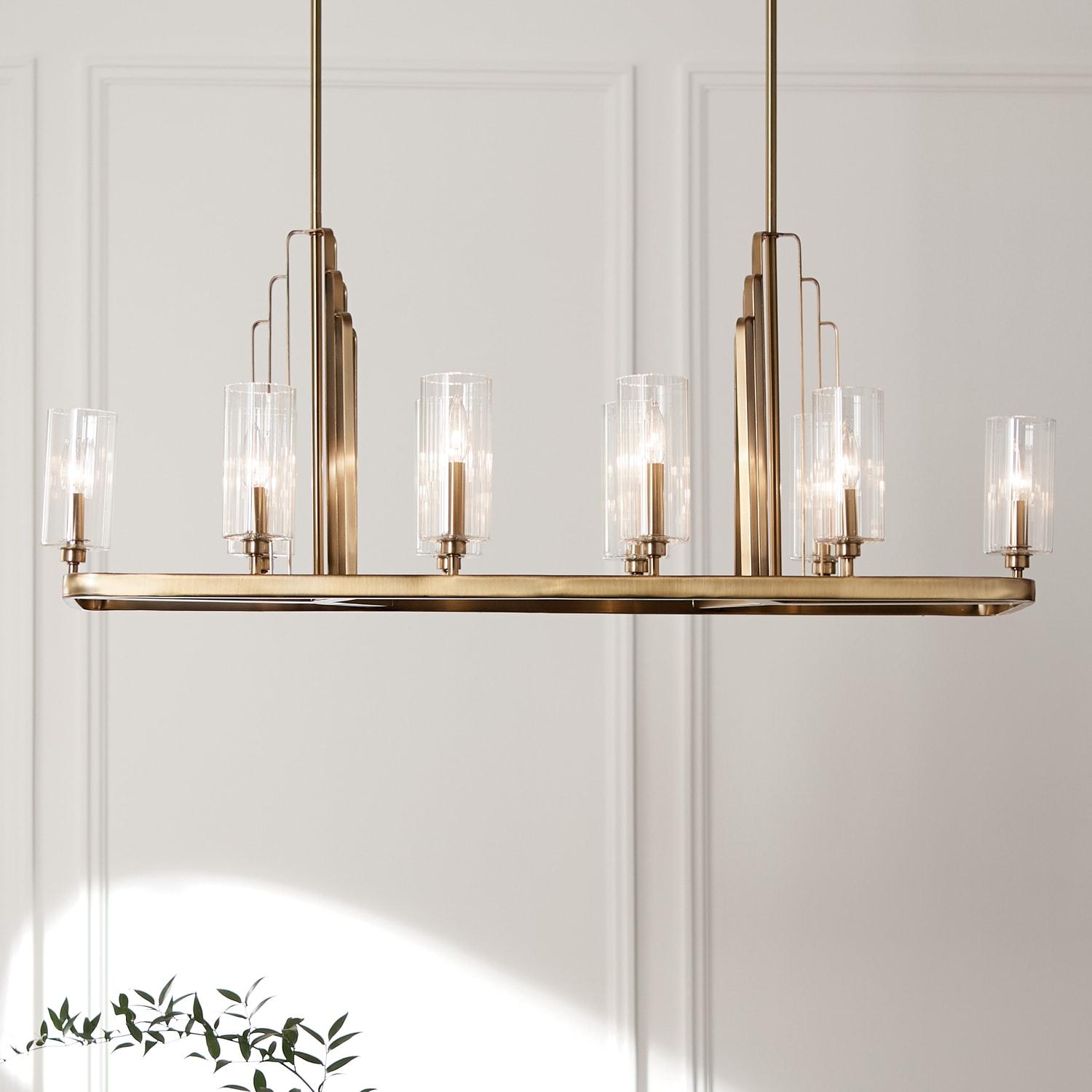 Kichler Lighting Kimrose 10 - Light Chandelier in  Brushed Natural Brass