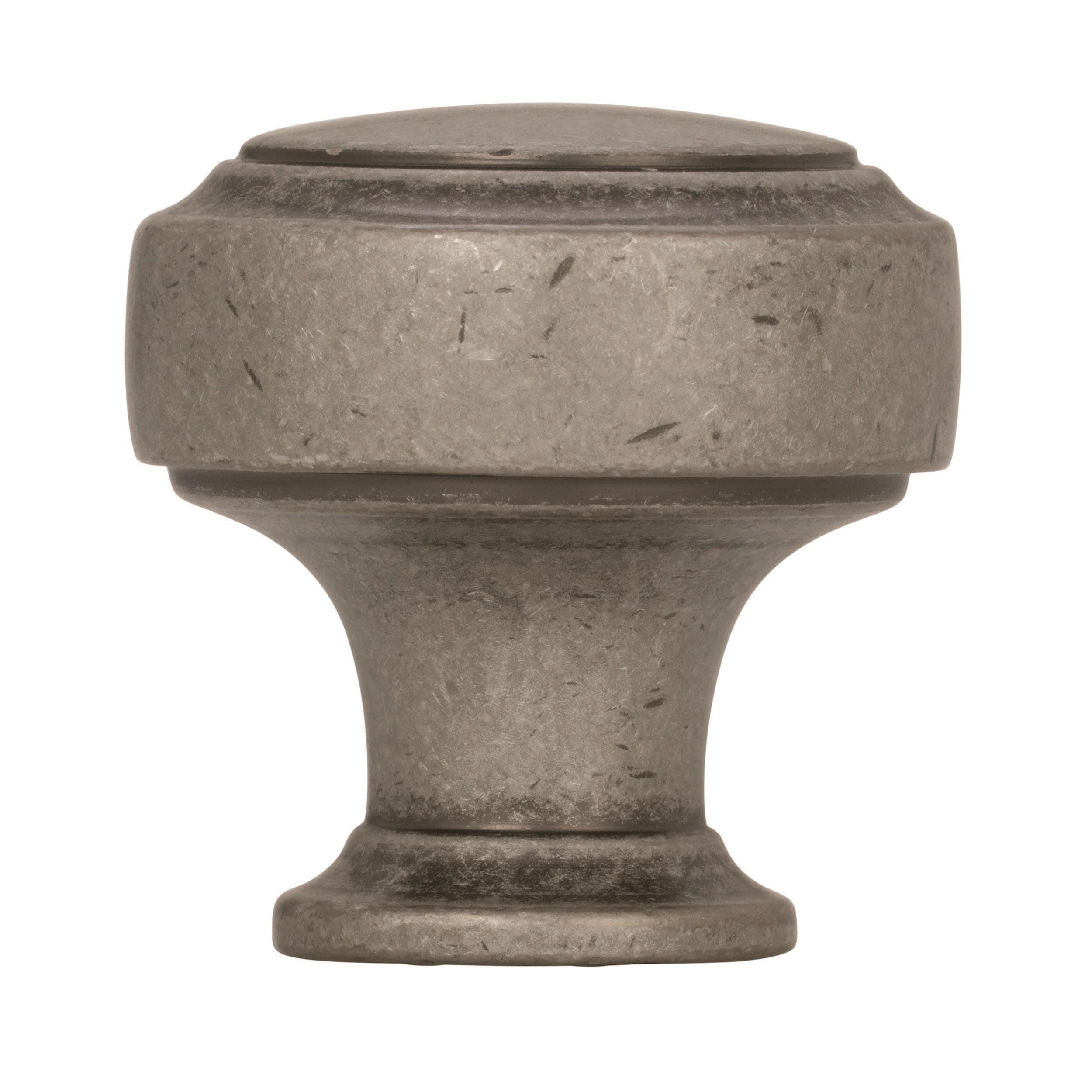 Amerock Highland Ridge 1-3/16 inch (30mm) Diameter Aged Pewter Cabinet Knob