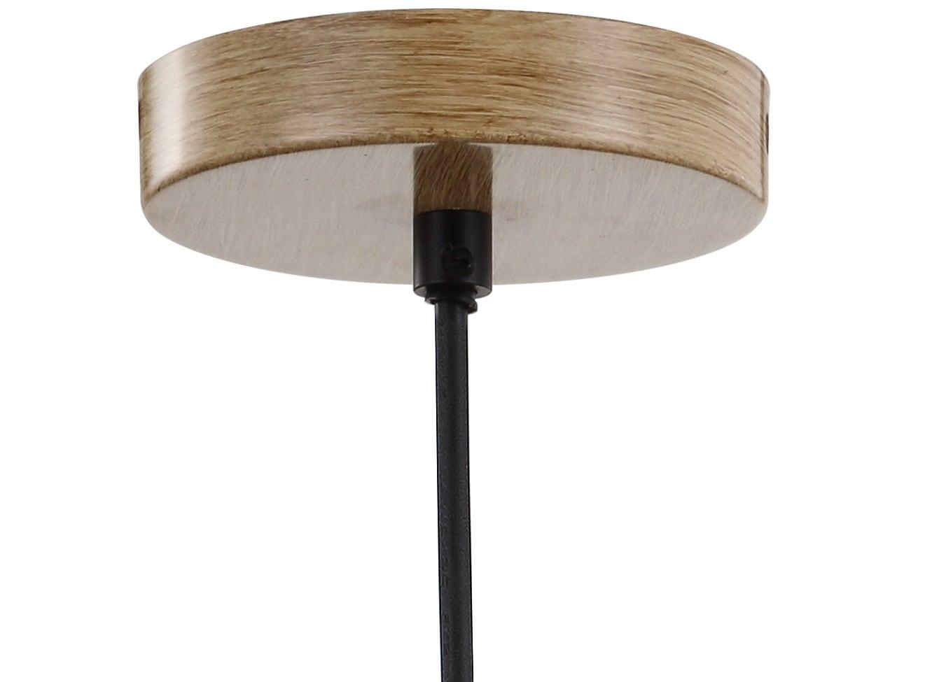 HOZO JYL6125A Simon 11.75" Pinecone Wood LED Pendant Contemporary Dimmable Adjustable Dining Room Living Room Kitchen Foyer Bedroom Hallway, Natural