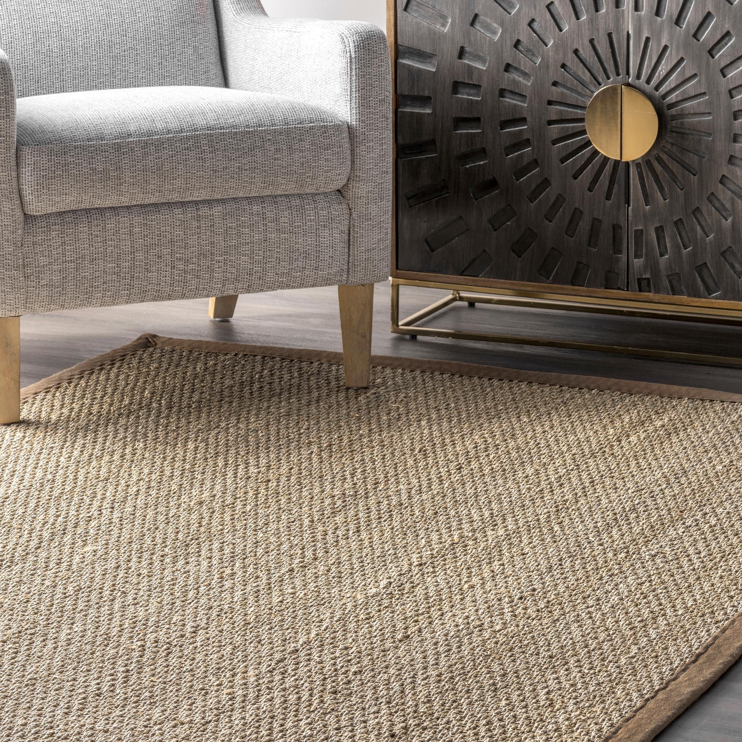 Coastal Breeze Brown Seagrass 31'' Reversible Runner Rug
