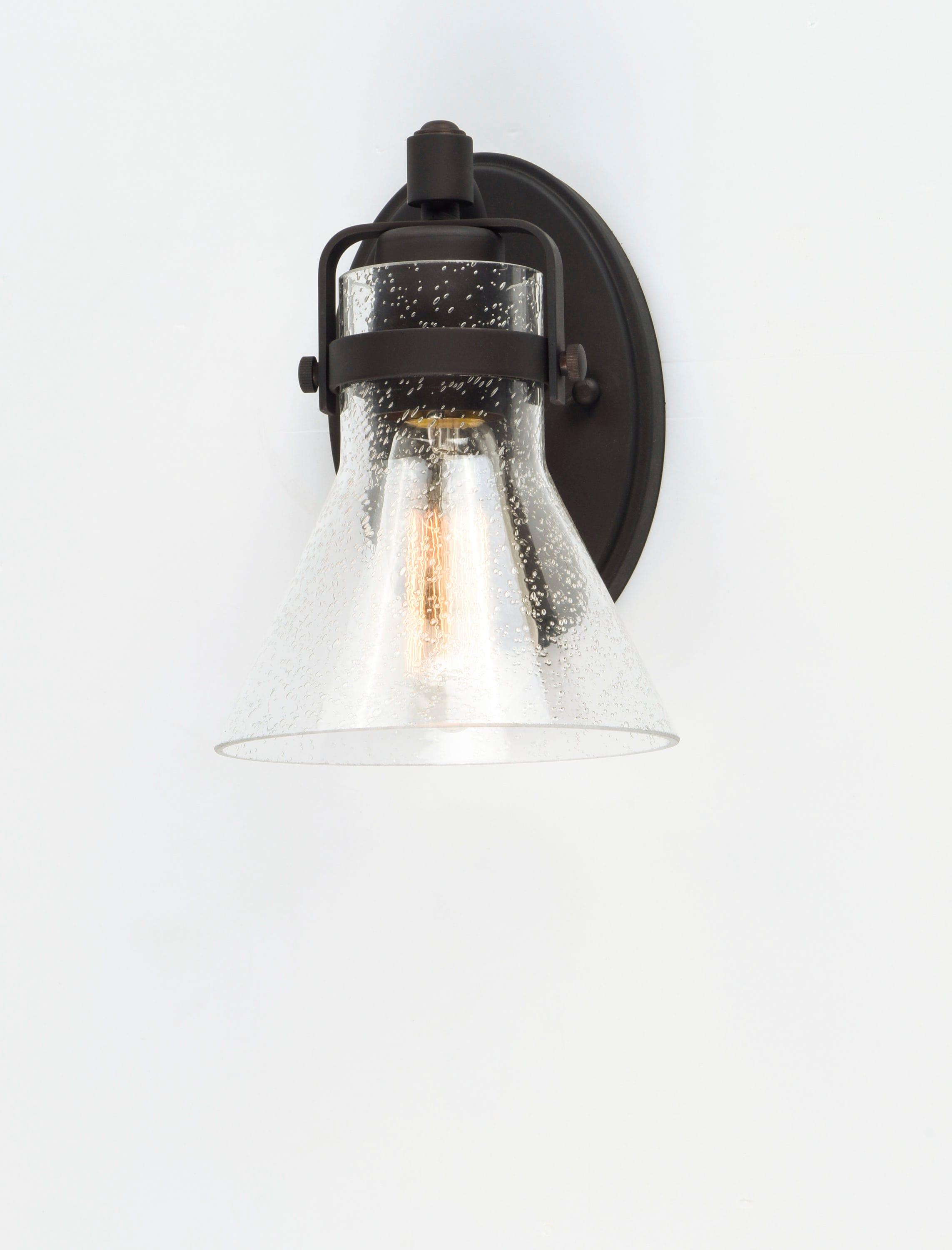 -One Light Wall Sconce With Bulb-6 Inches Wide By 8.5 Inches High-Oil Rubbed Bronze Finish-False Bulb Included Maxim Lighting 26111Cdoi