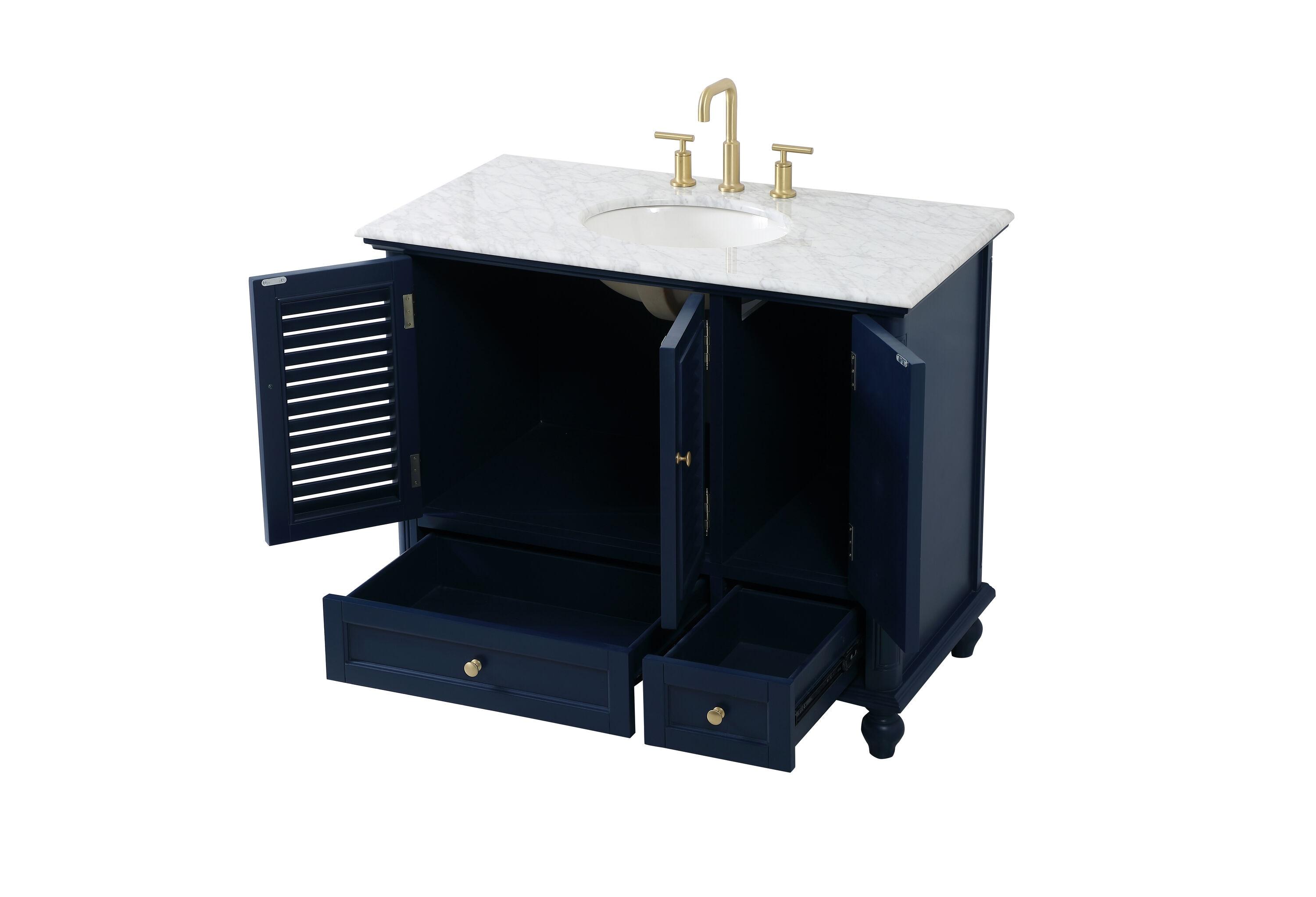 Elegant Kitchen and Bath Elegant Kitchen and Bath 42 Inch Single Bathroom Vanity