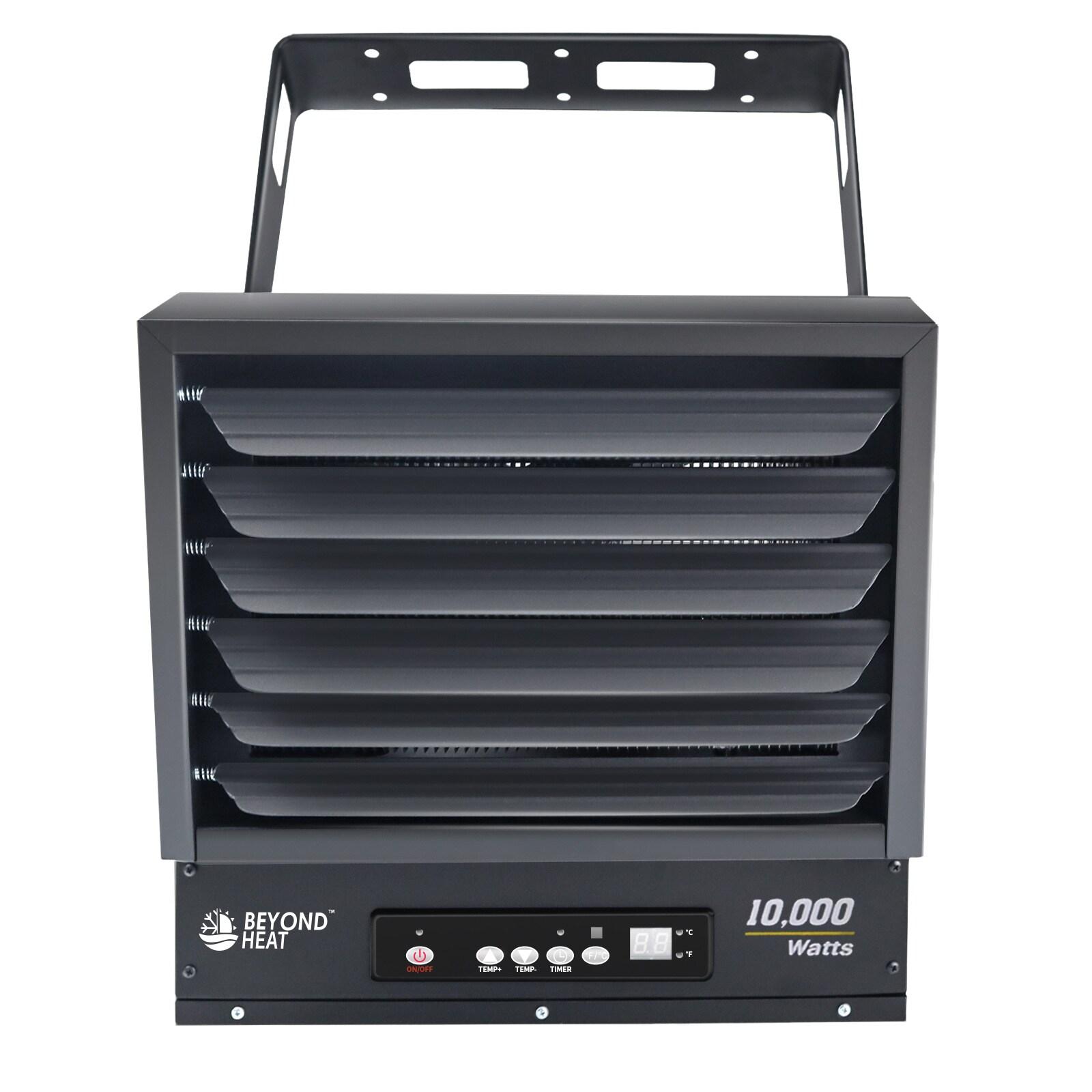 Beyond Heat Black 10000W Electric Overheat Protection Garage Heater