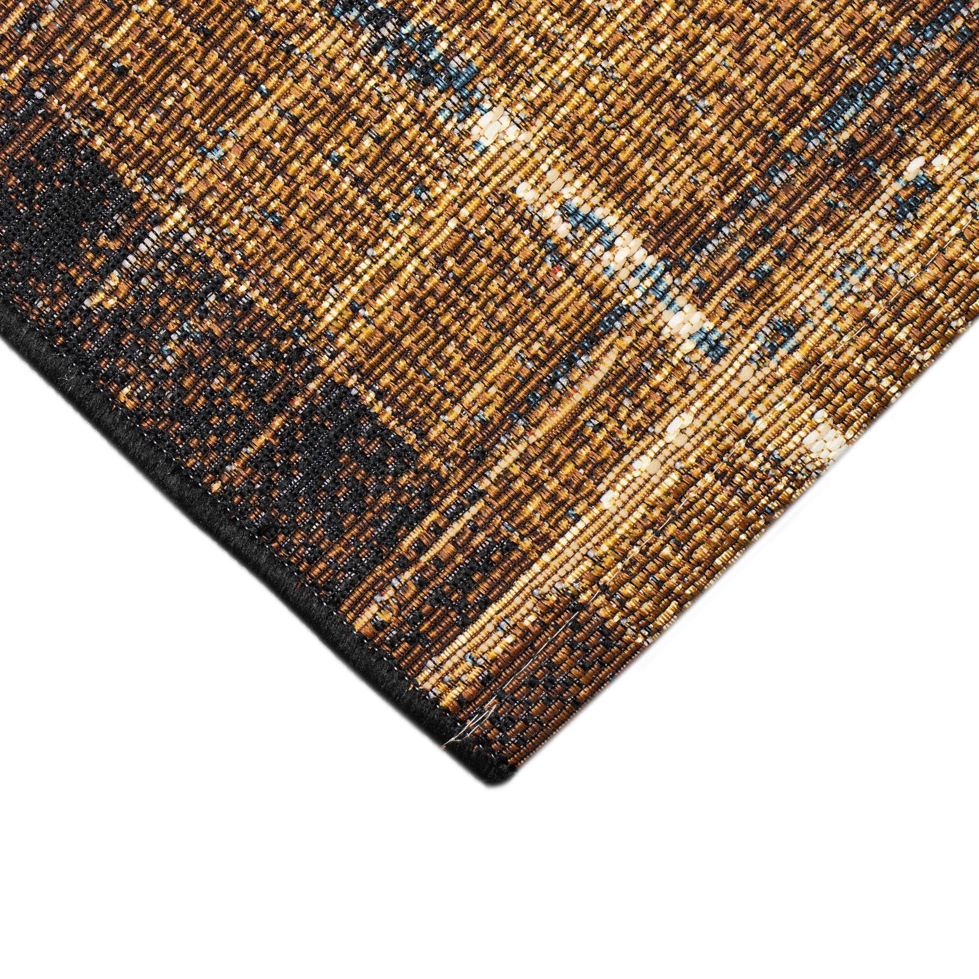 Liora Manne Marina Stripe Indoor/Outdoor Rug Gold 1'11" x 7'6"